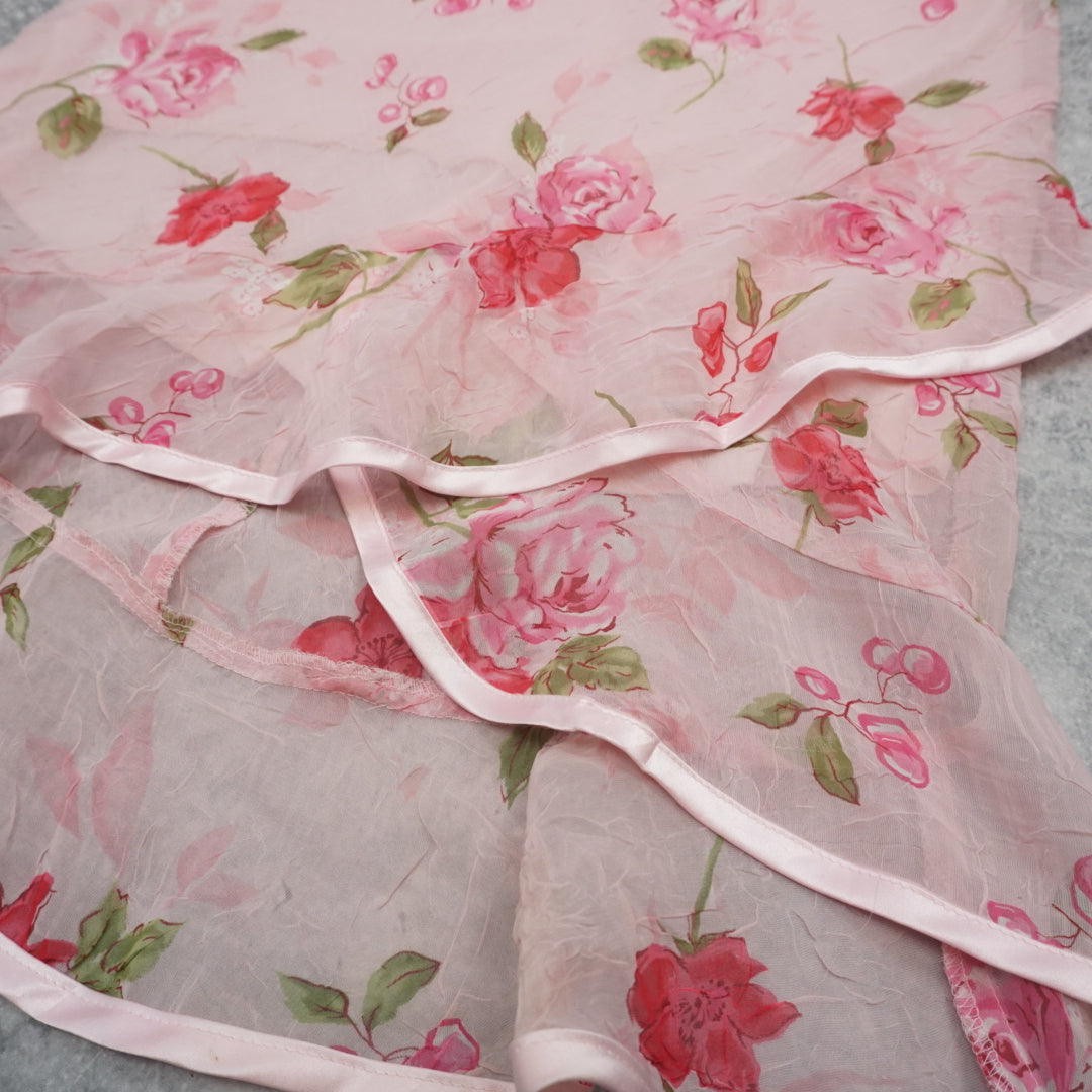 2000s Michele Floral Print Dress