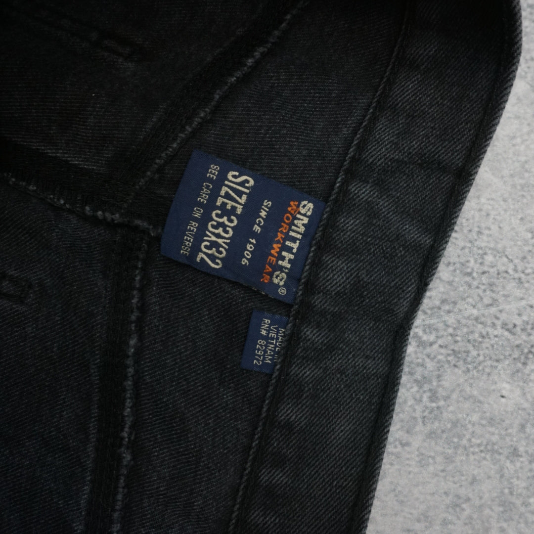 2000s Smith's Workwear Carpenter Faded Jeans
