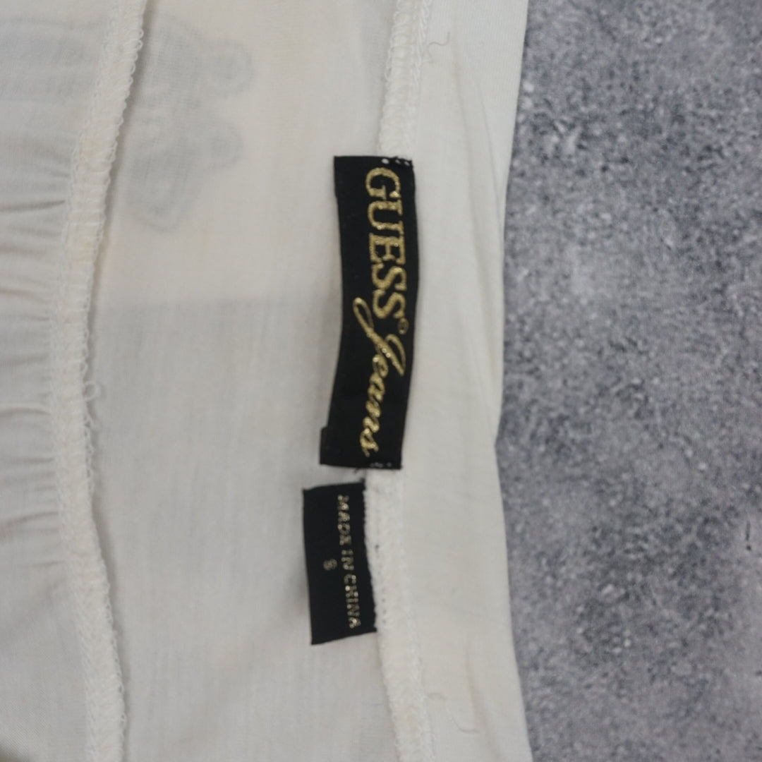 2000s Guess Graphic Embellished Top