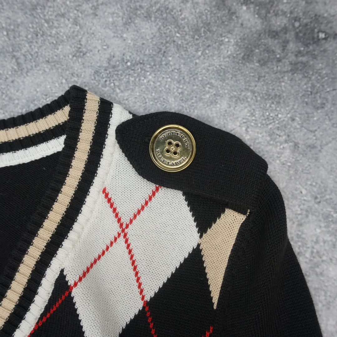 Burberry Argyle Patterned Knit