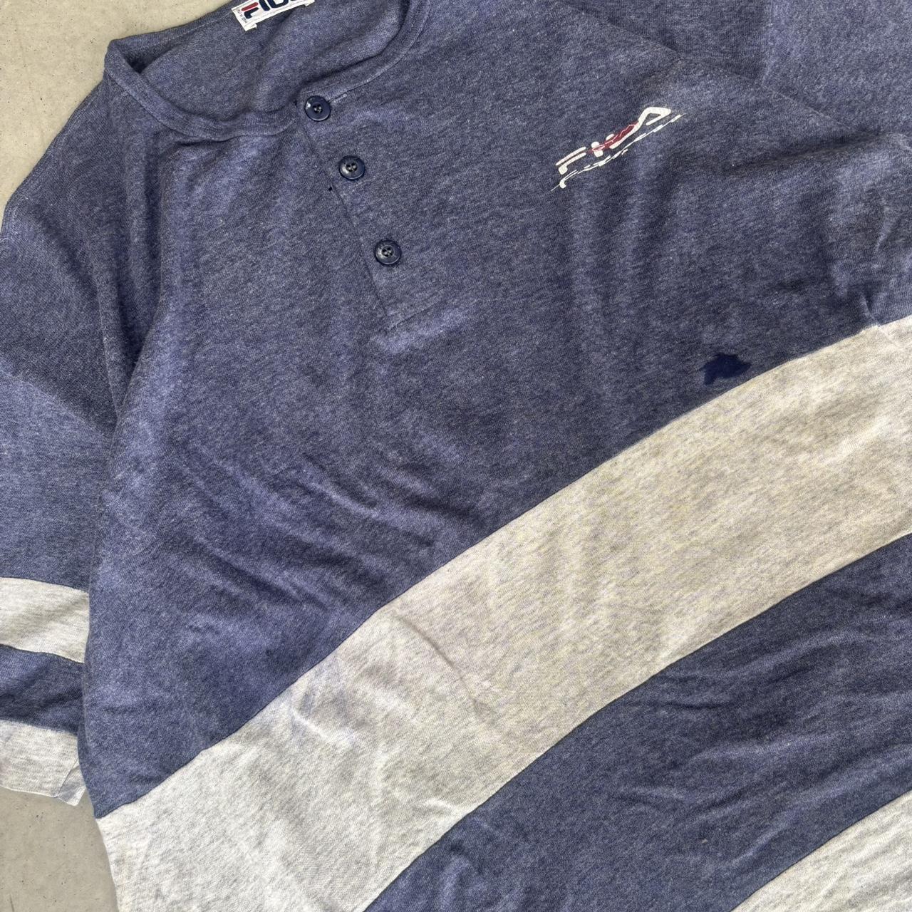 90s Fila Boxy T-Shirt Henley