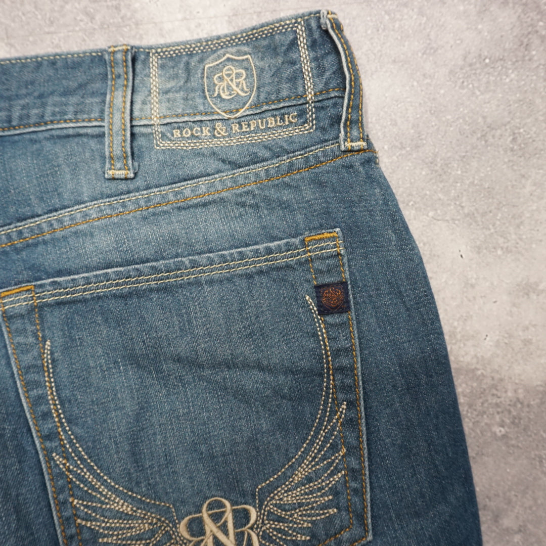 2000s Rock & Republic Distressed Denim Jeans