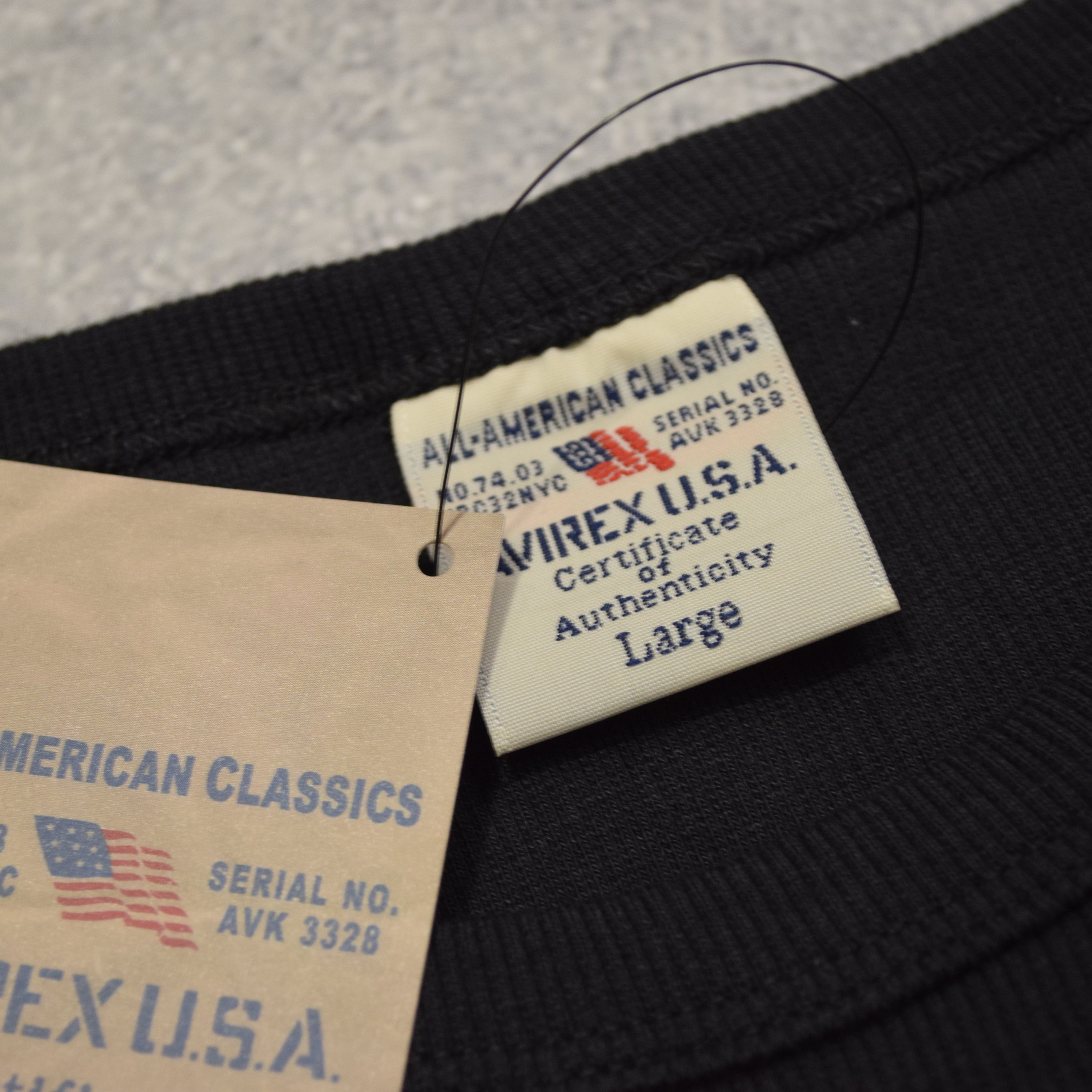 Avirex Ribbed Short Sleeve T-Shirt