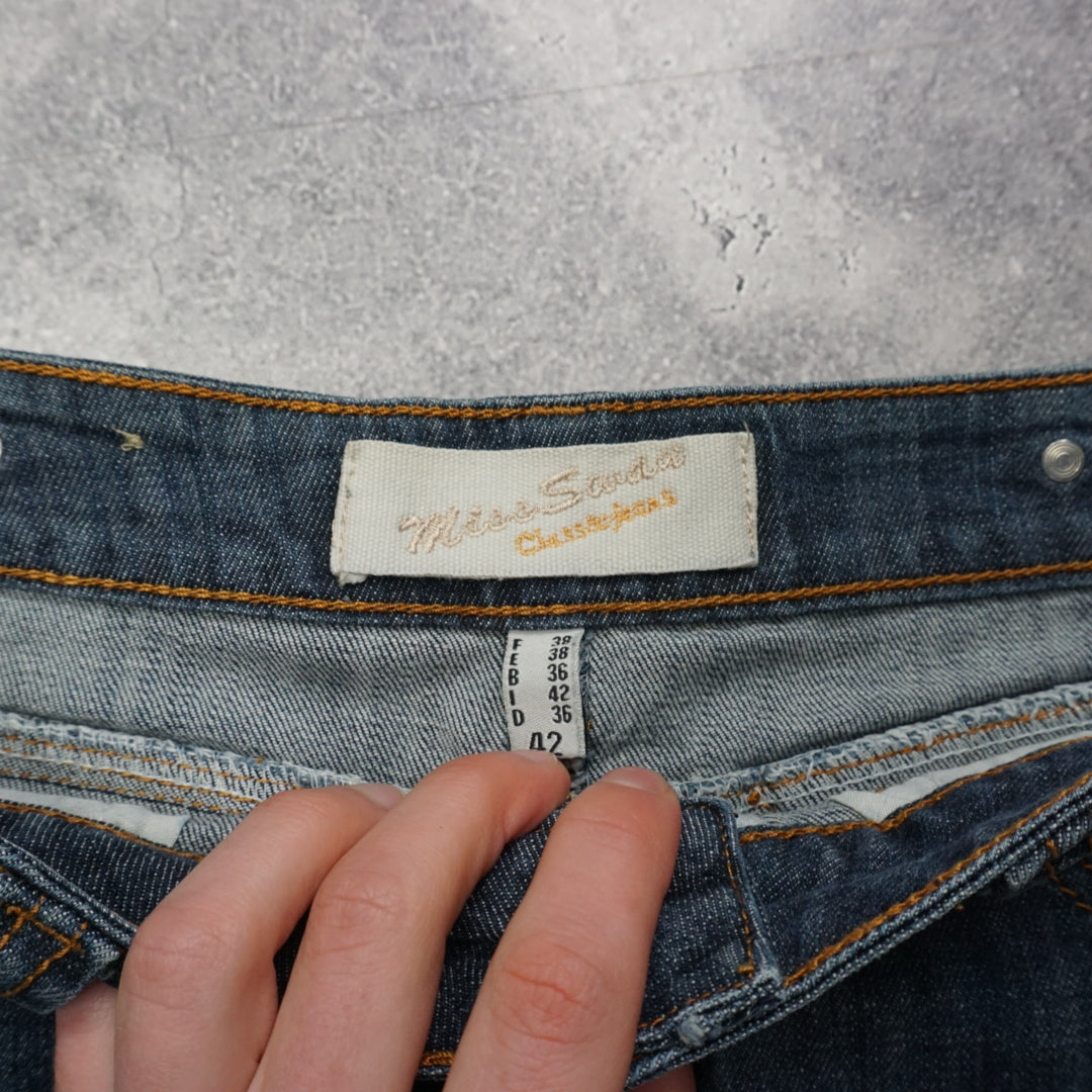 2000s Miss Sandler Denim Mini Skirt