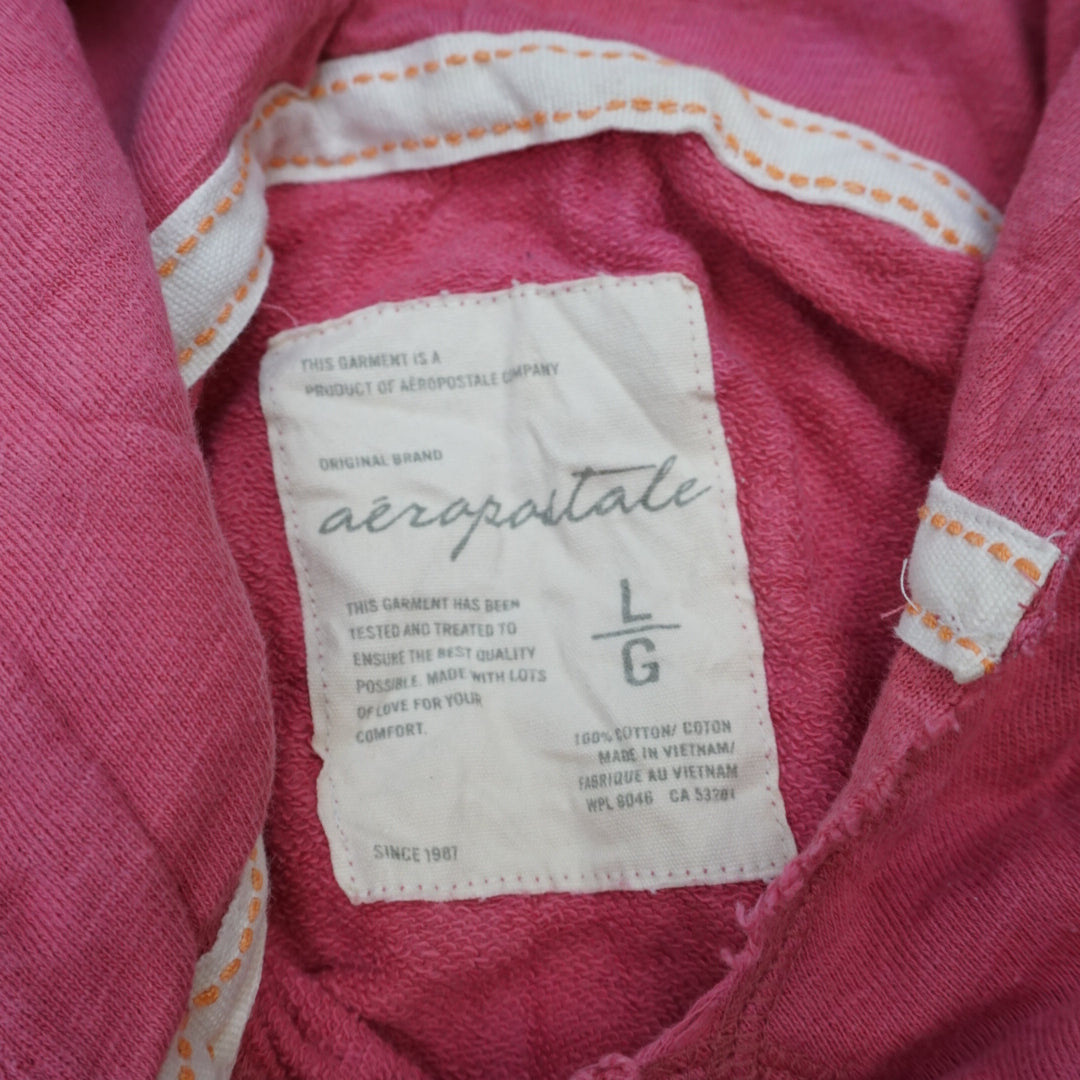 2000s Aeropostale Short Sleeve Graphic Hoodie