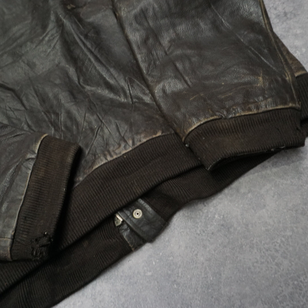 2000s Chevignon Leather Jacket