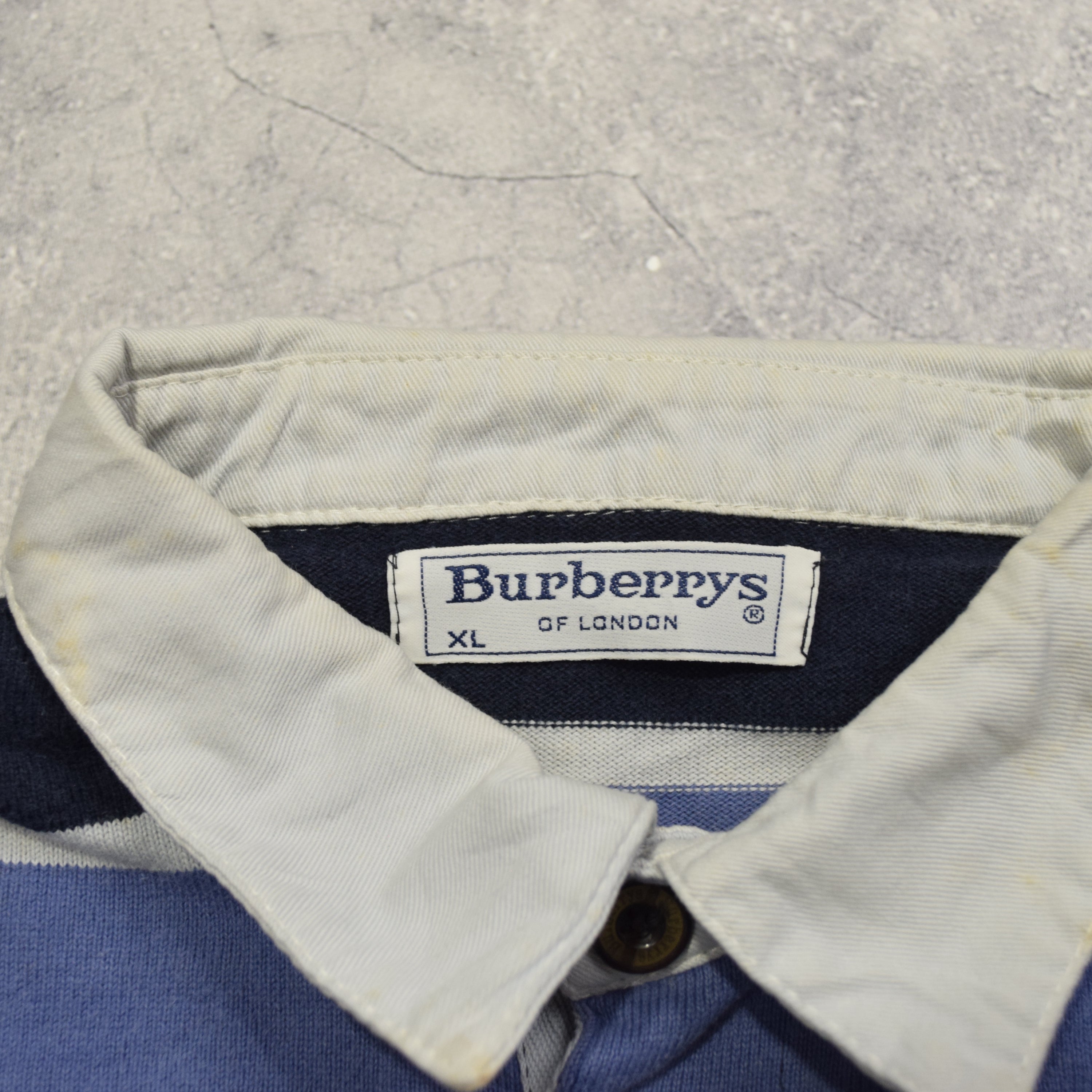 90s Burberrys Sport Striped Polo