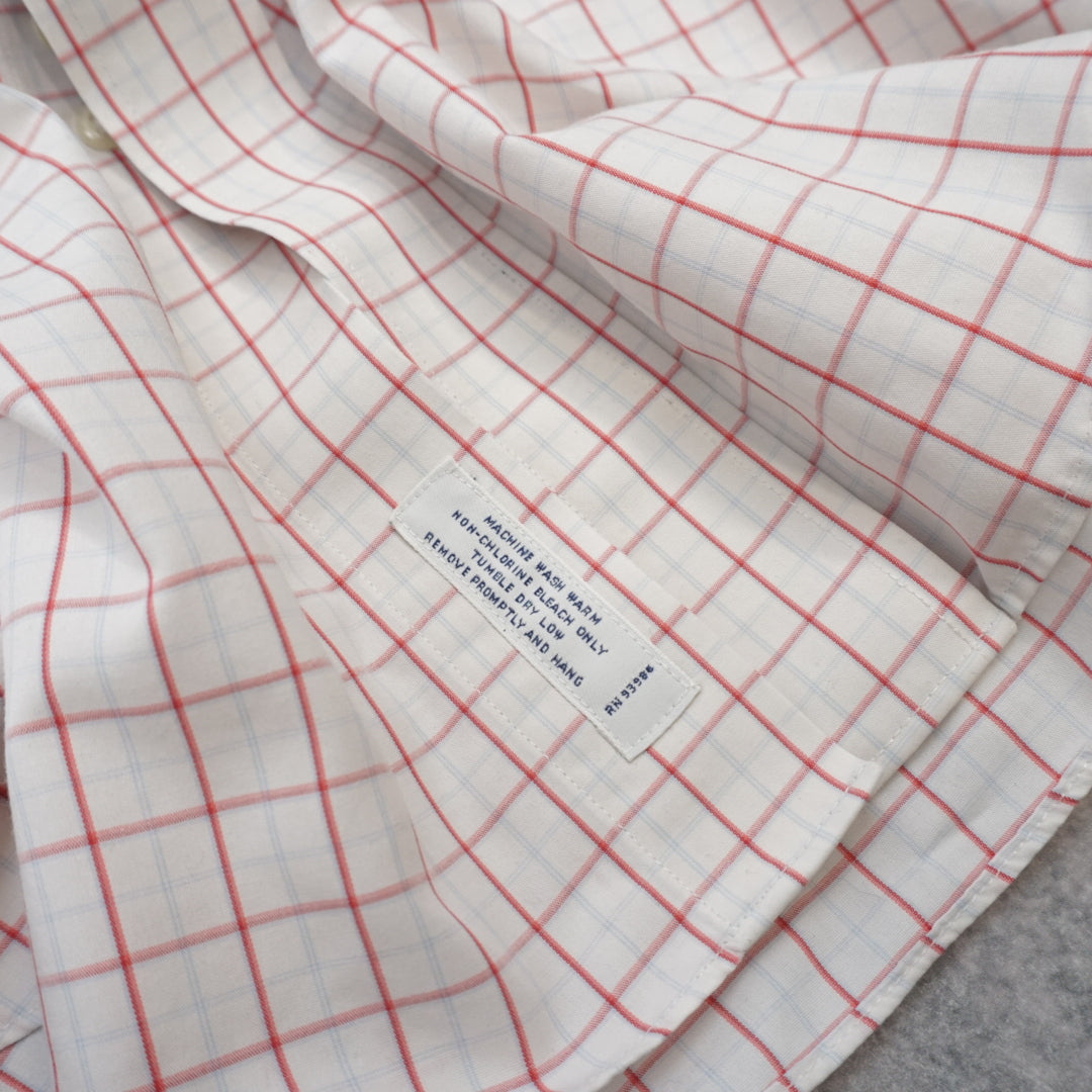 Brooks Brothers Check Pattern Button Up