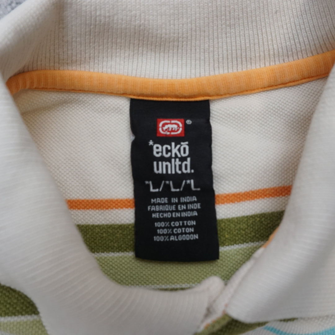 2000s Ecko Unltd Striped Polo