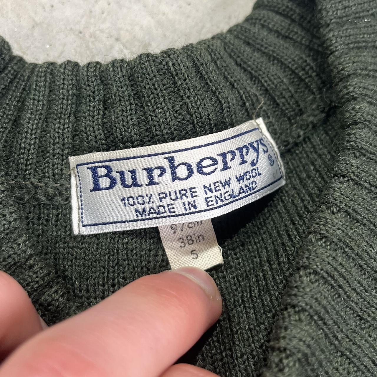 90s Burberry Embroidered Knit Sweater