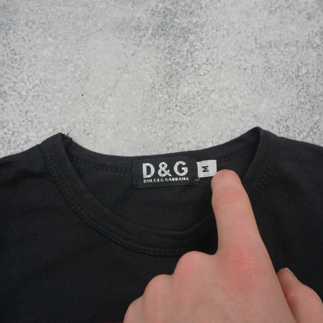 2000s D&G Bootleg Graphic T-Shirt