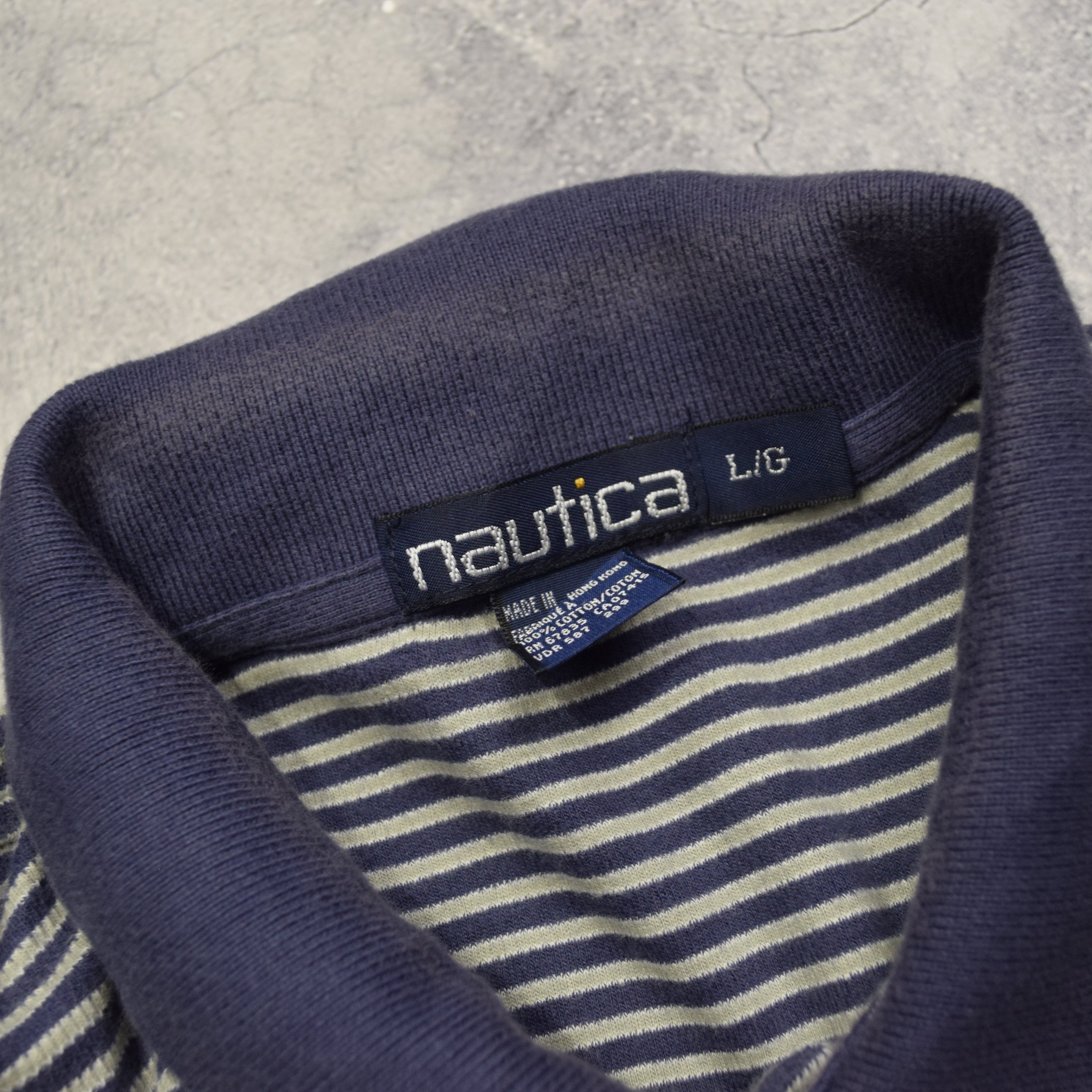 2000s Nautica Striped Polo