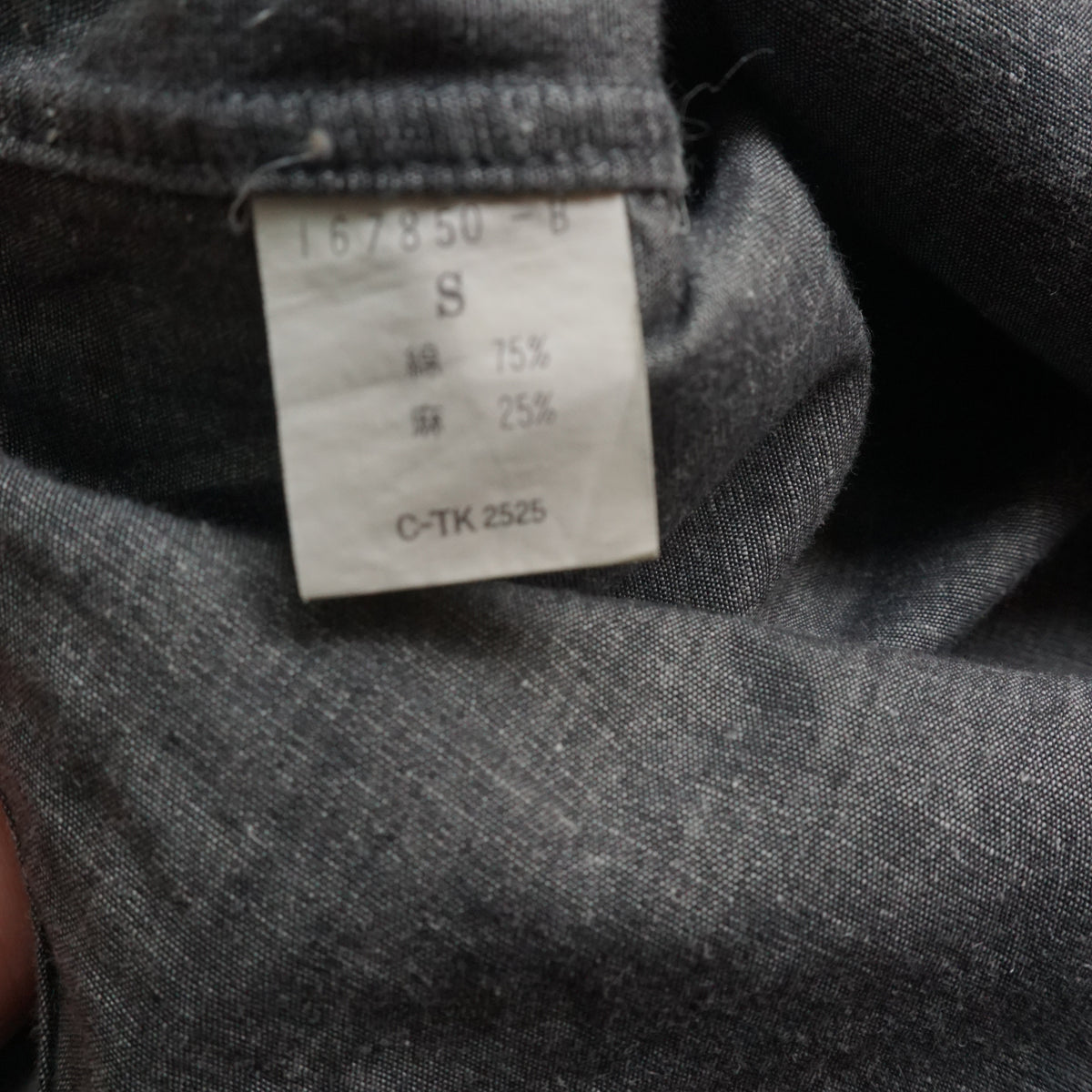 Issey Miyake Grey Linen Short Sleeve Shirt