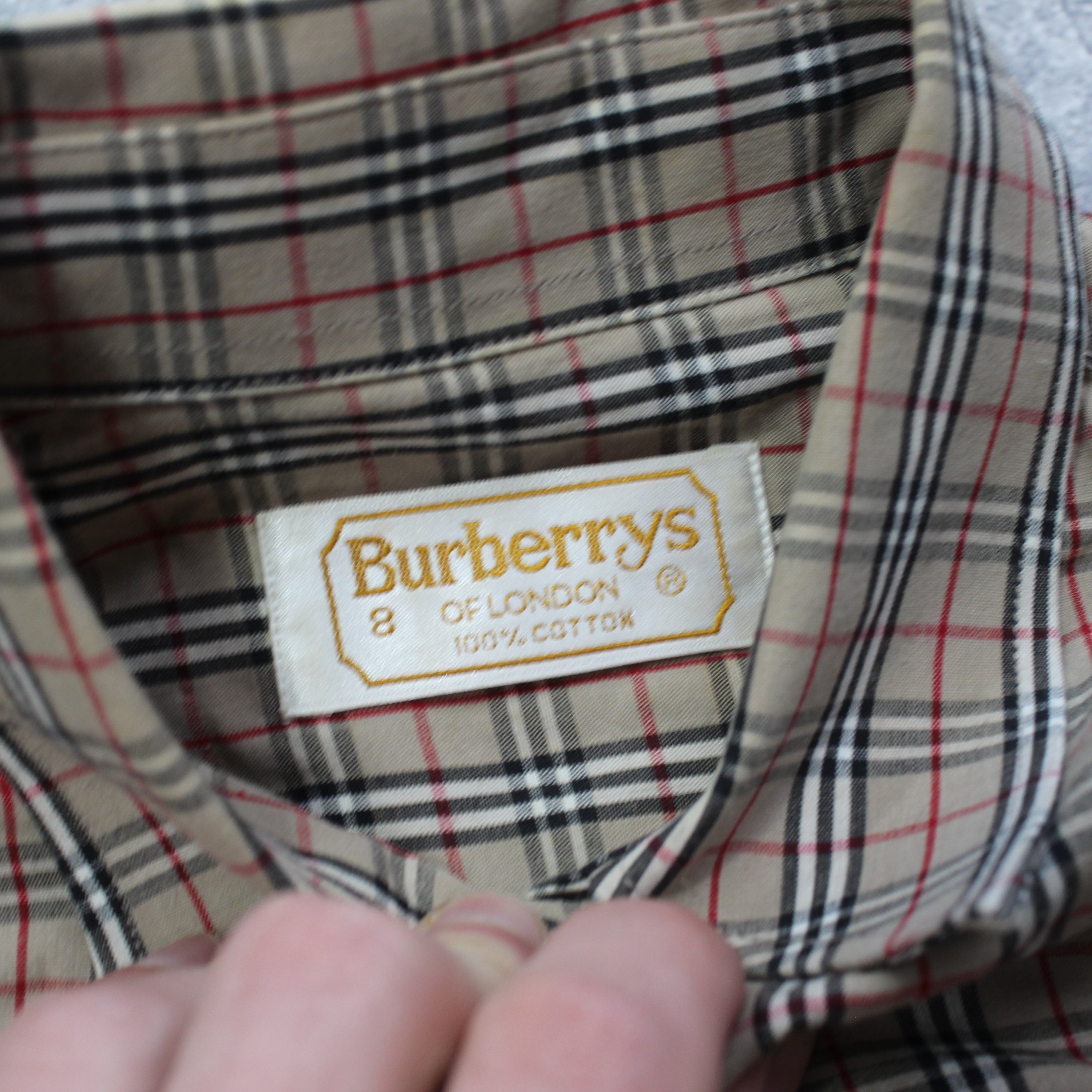 90s Burberrys Nova Check Button Up