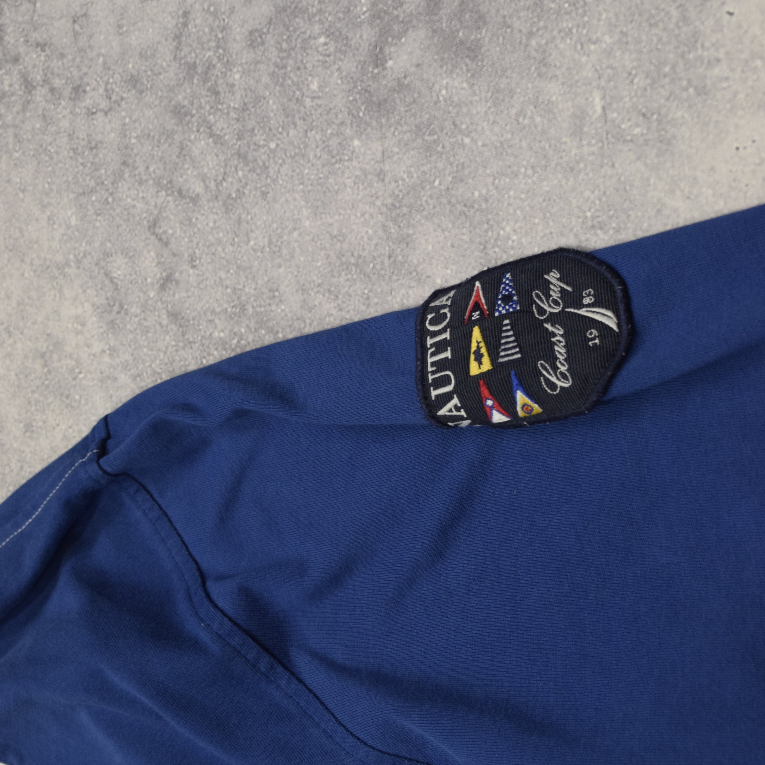 90s Nautica Coast Cup Embroidered Quarter Zip Knit