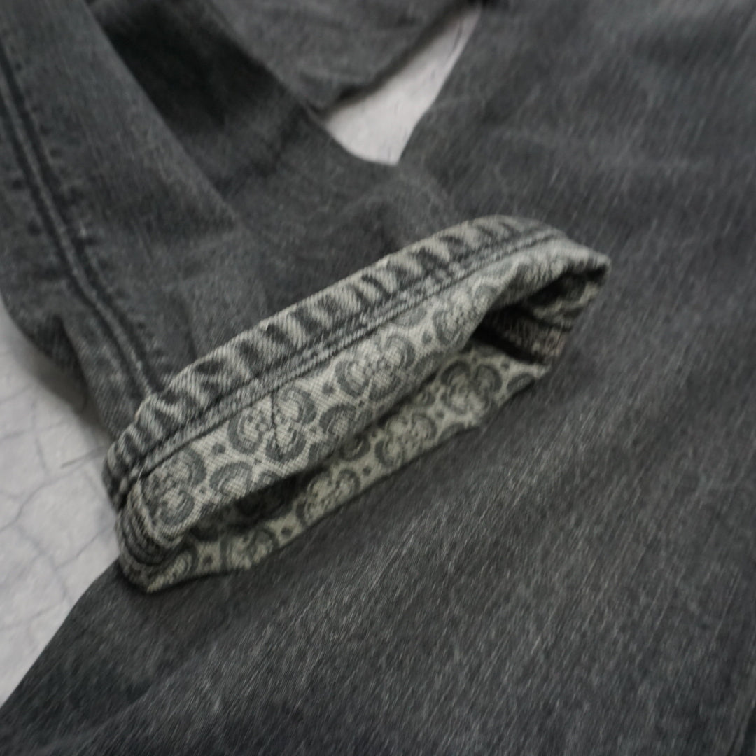 Philipp Plein Skull Embroidered Jeans