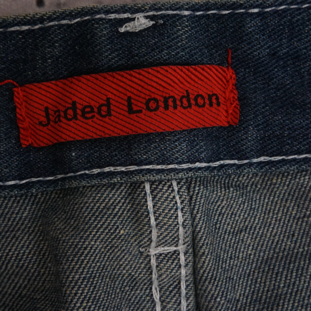 Jaded London Embroidered Distressed Baggy Jeans