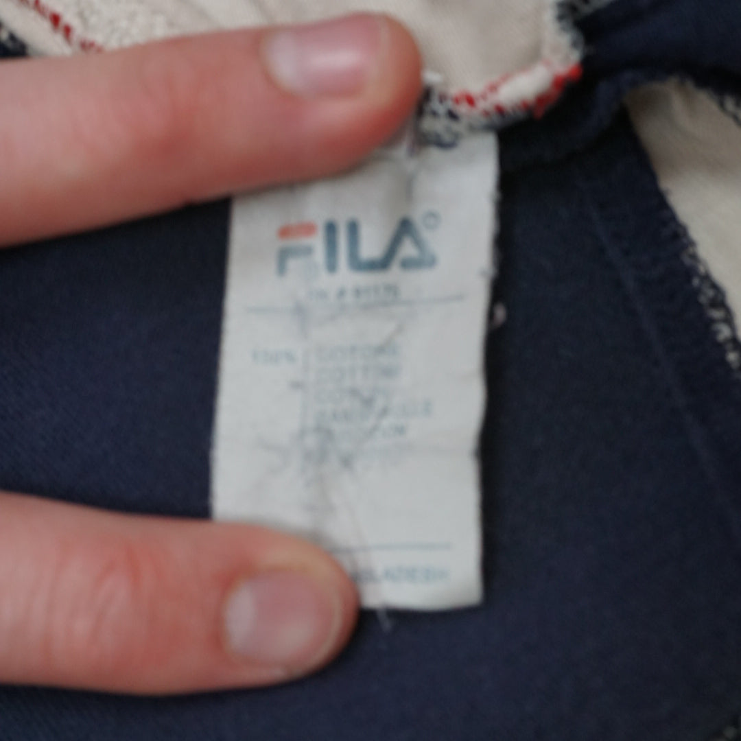 2000s Fila Spellout Embroidered T-Shirt