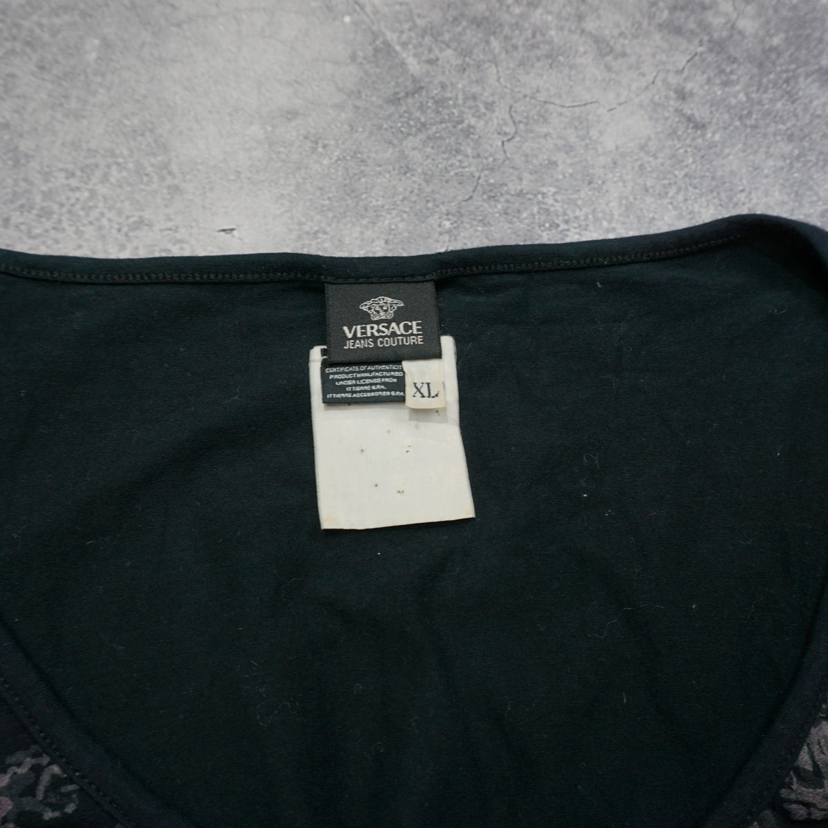 2000s Versace Graphic Embellished Top