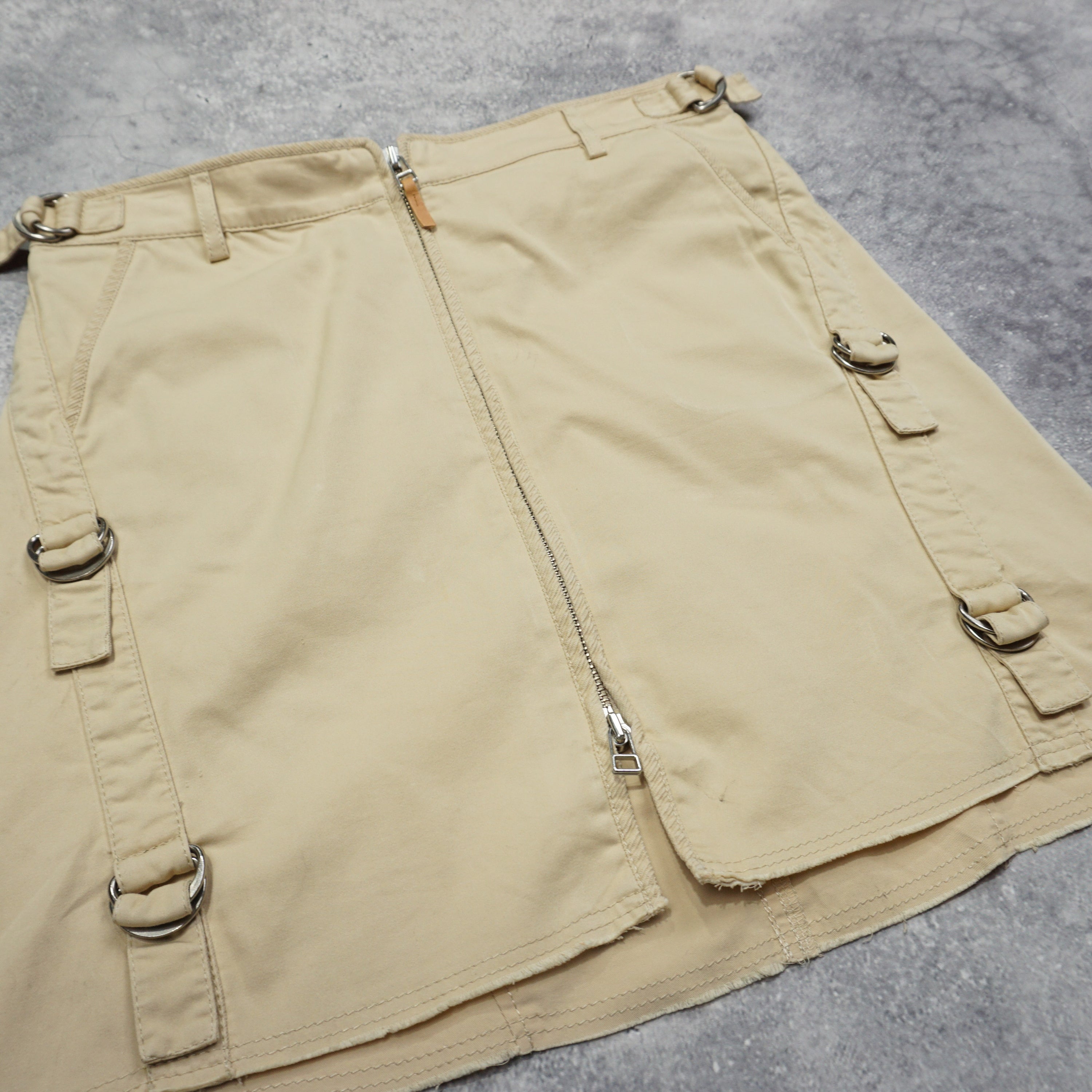 2000s Burberry Double Zip Skirt