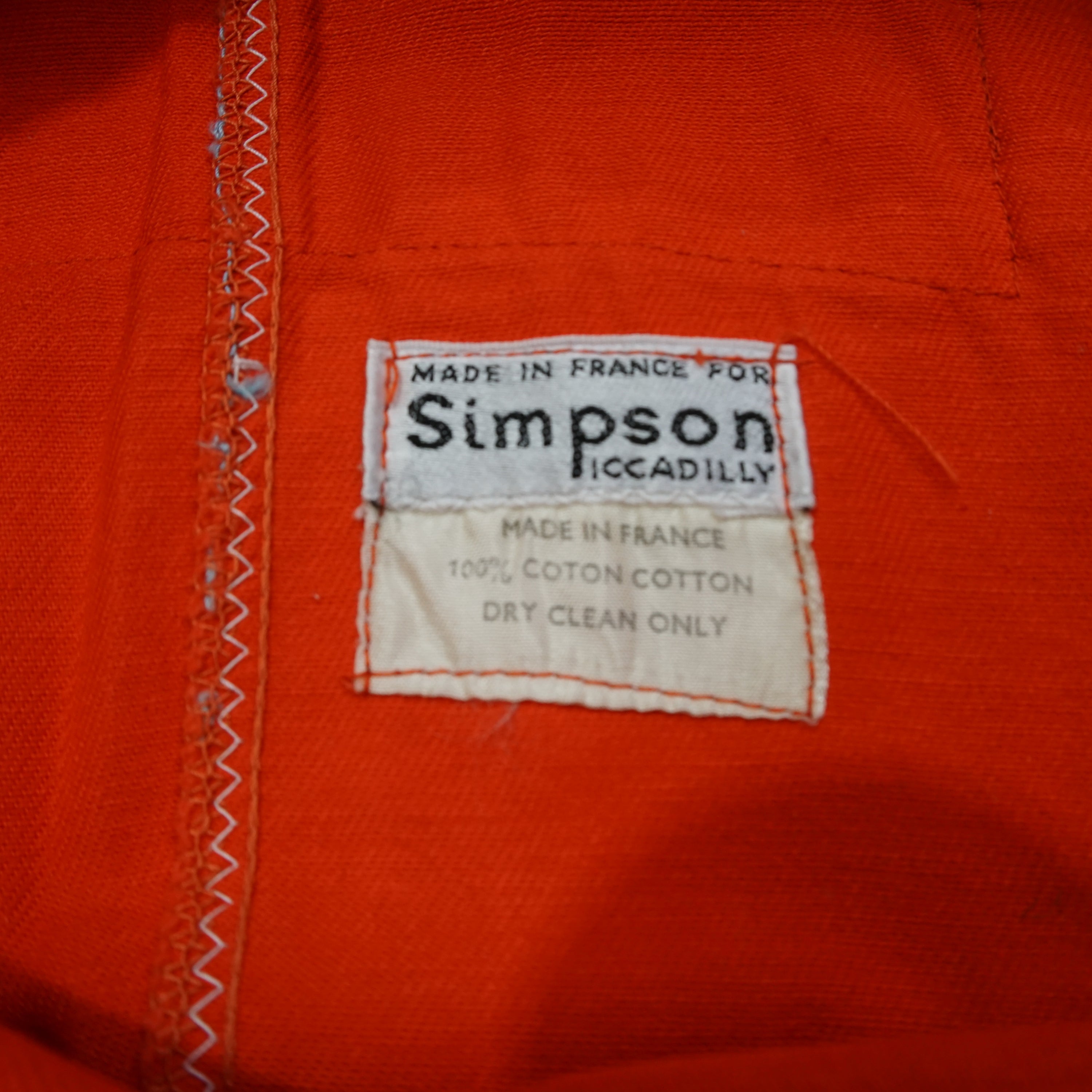 70s Simpson Cotton Flared Pants