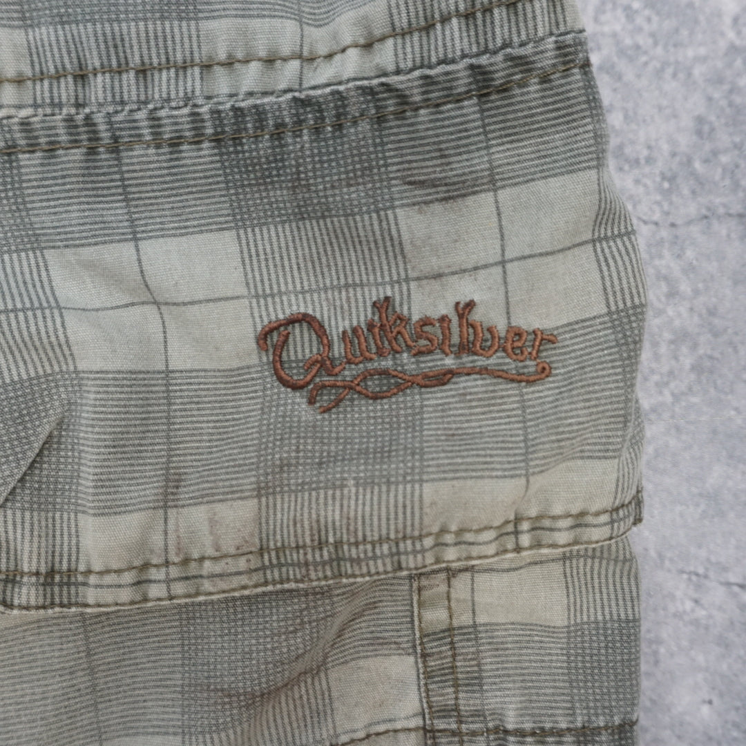 2000s Quiksilver Checkered Utility Shorts Cargo