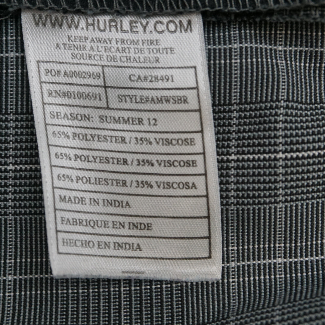 Hurley Plaid Shorts