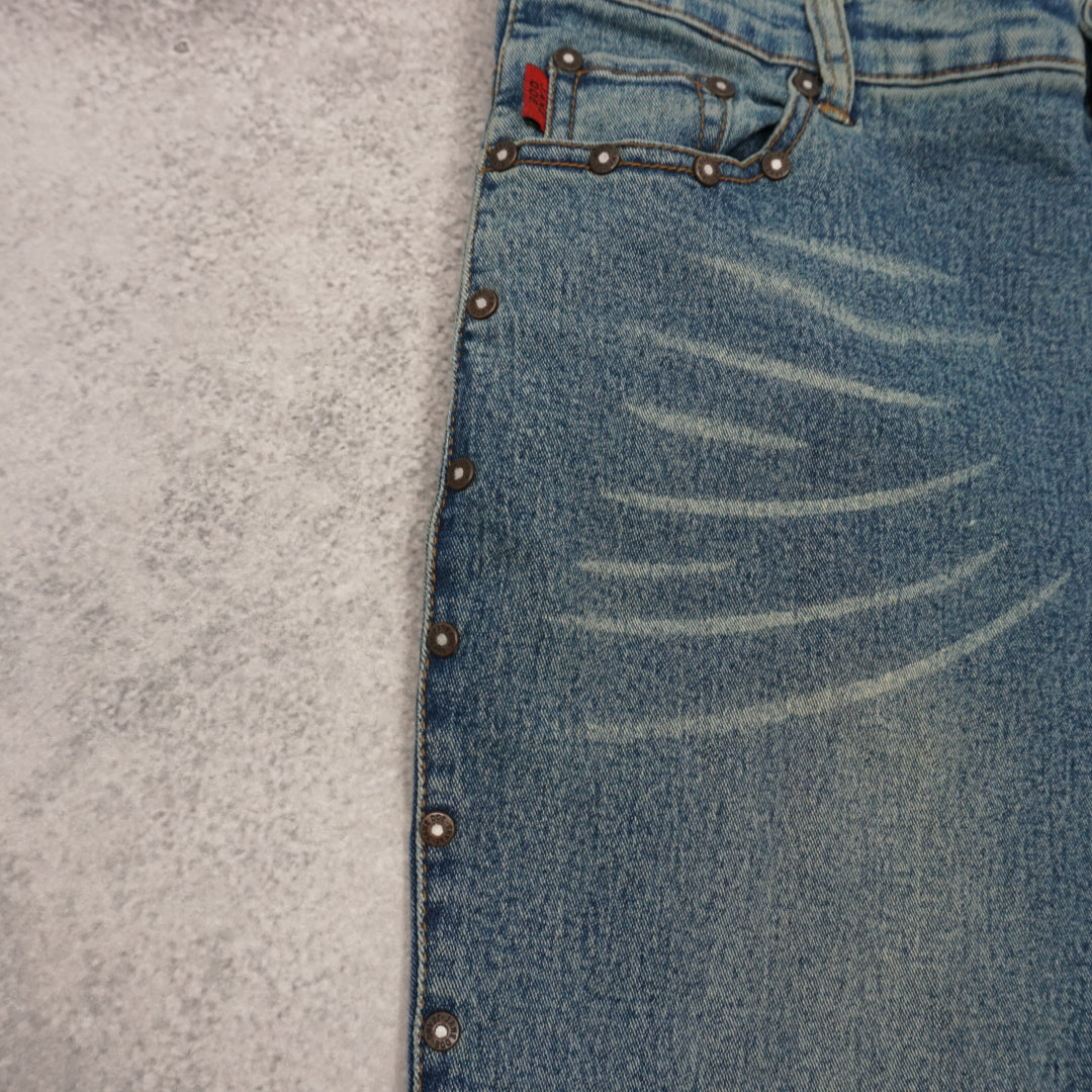 2000s Jane Doe Studded Flared Jeans