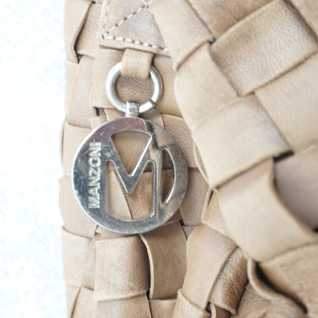 Manzoni Woven Leather Handbag