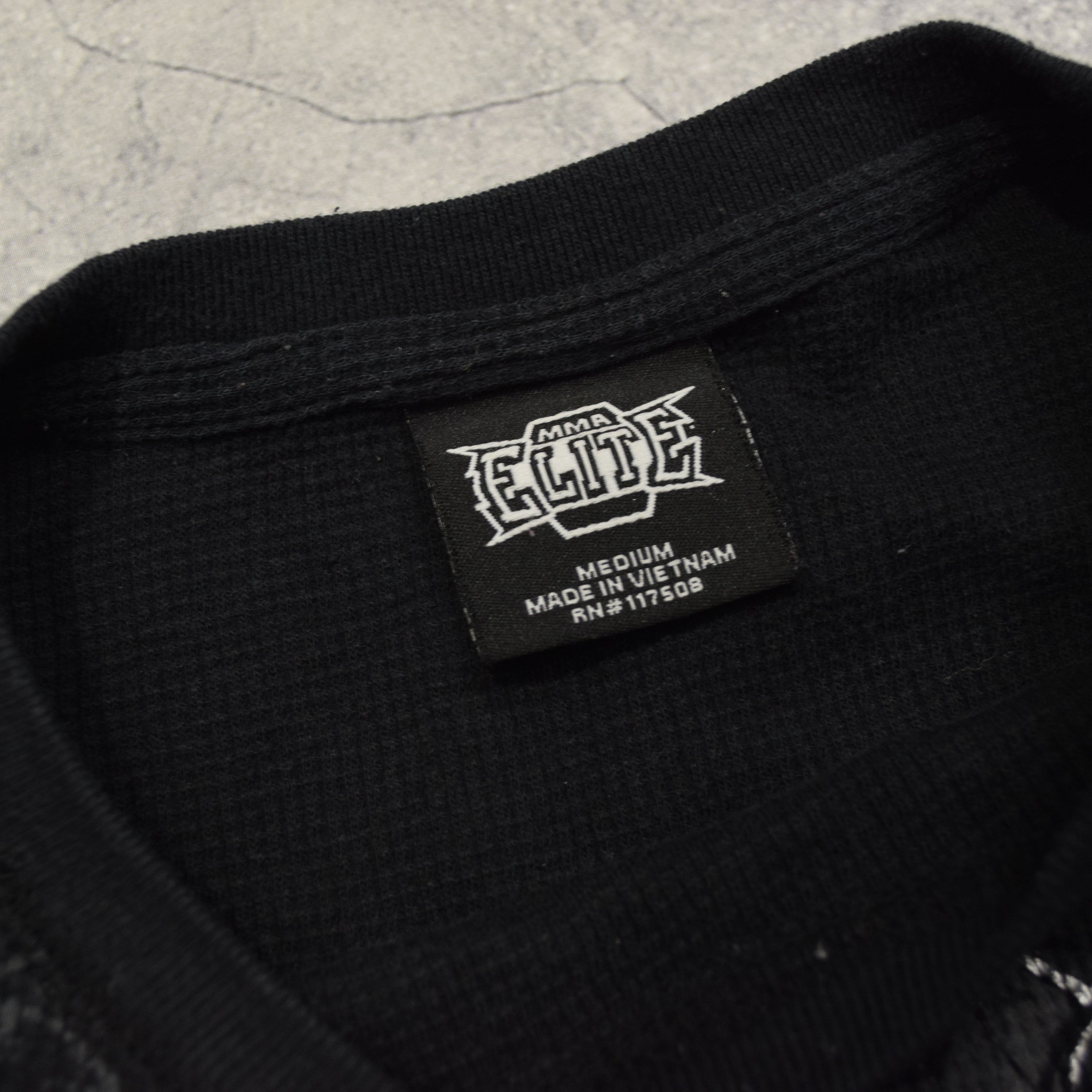 2000s MMA Elite Waffle Knit Thermal T-Shirt