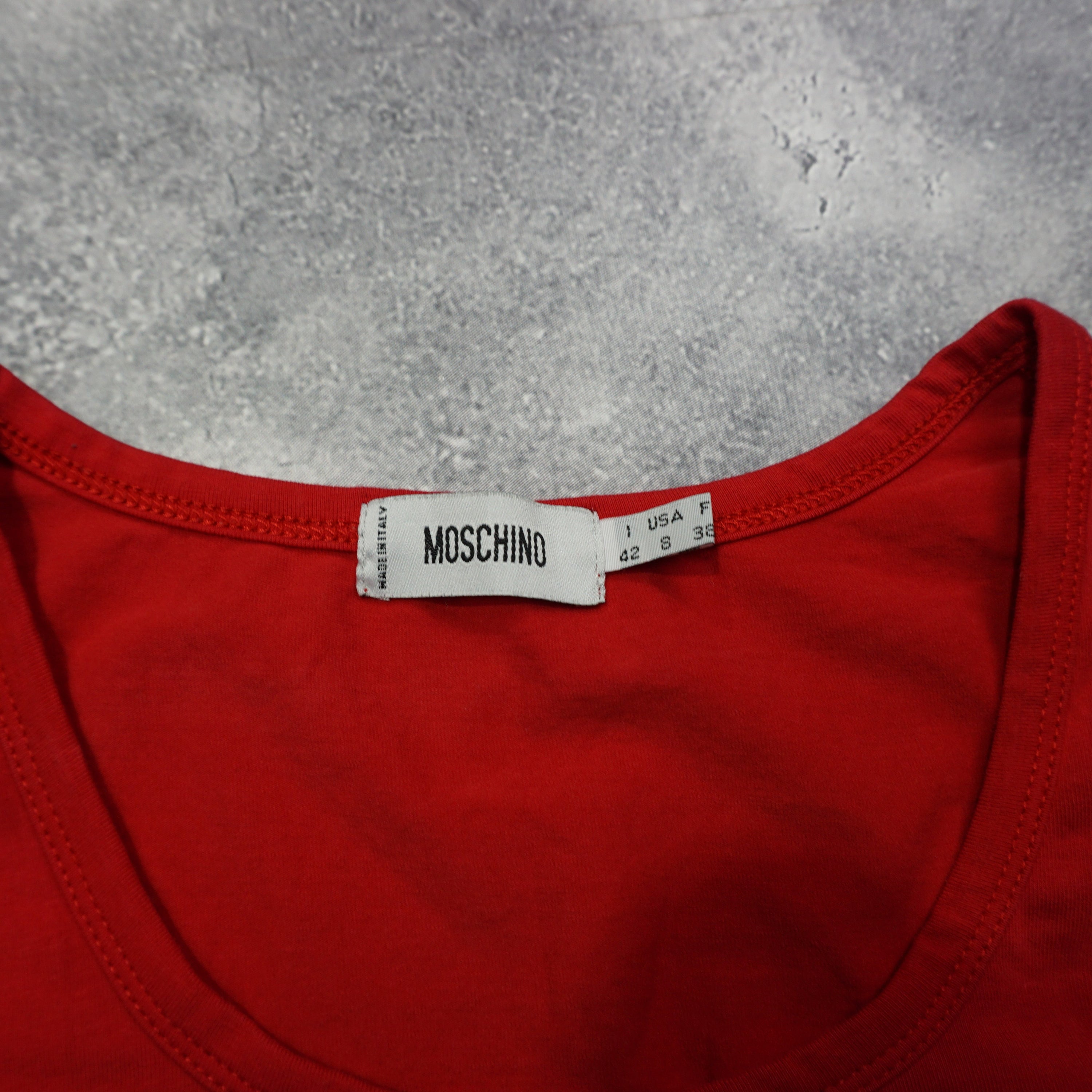 2000s Moschino Studded Long Sleeve T-Shirt