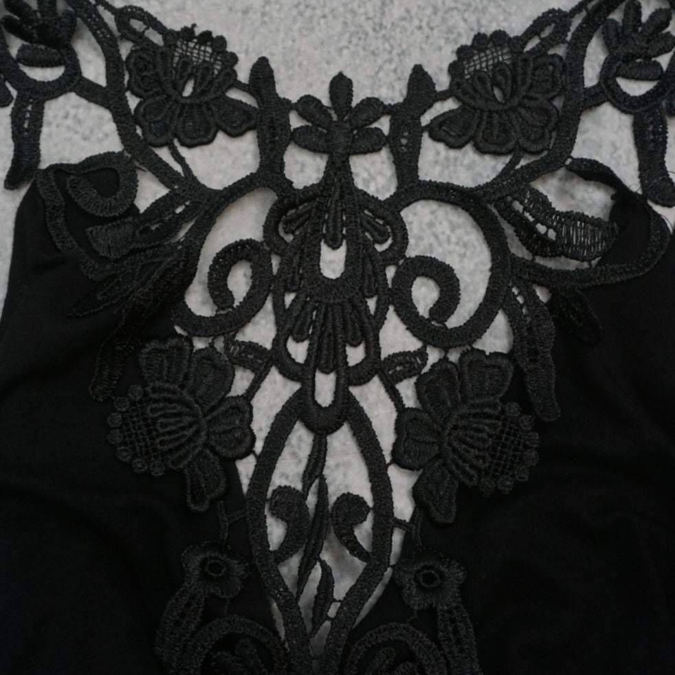 2000s Dolce&Gabbana Lace Trim Cami Top