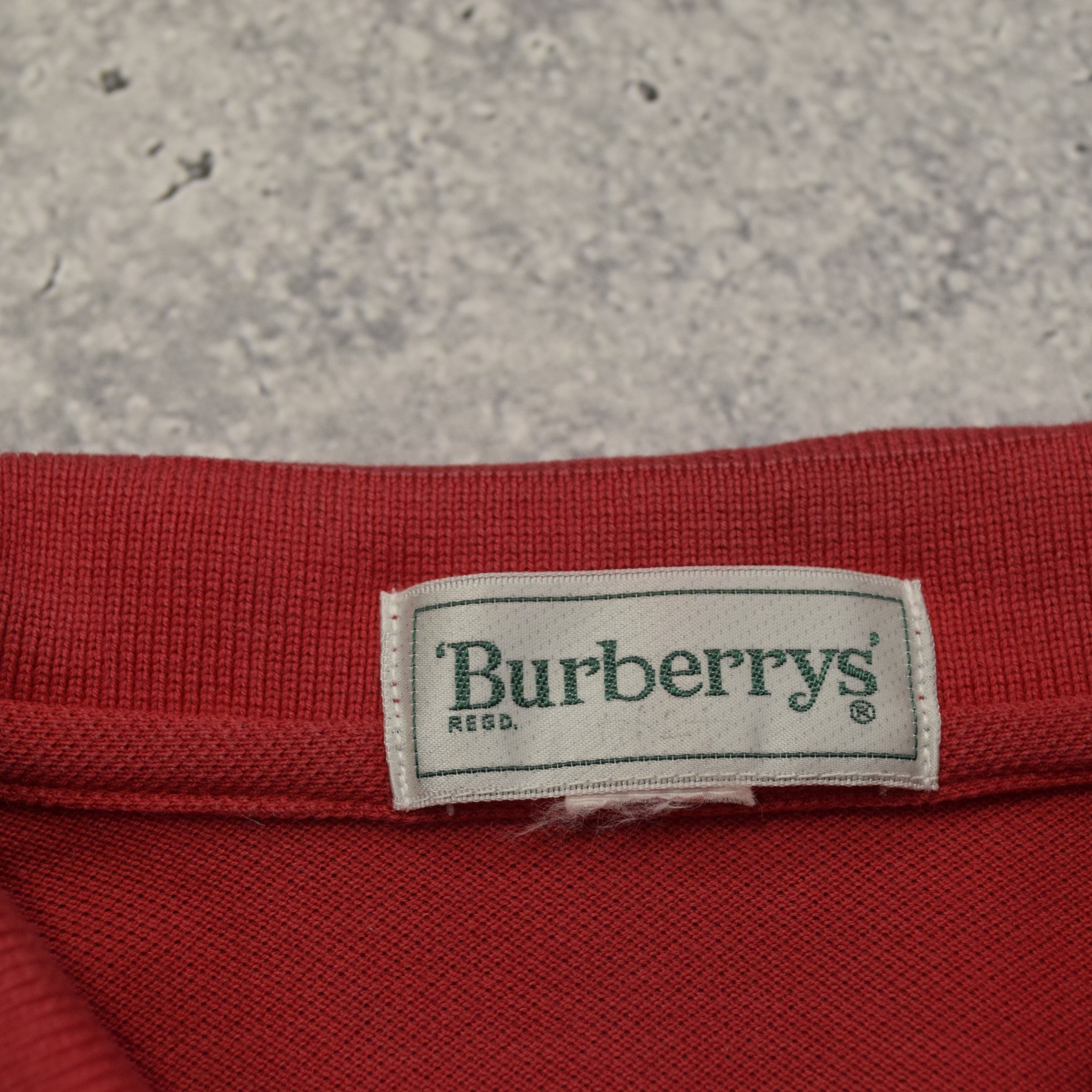 90s Burberry's Long Sleeve Polo