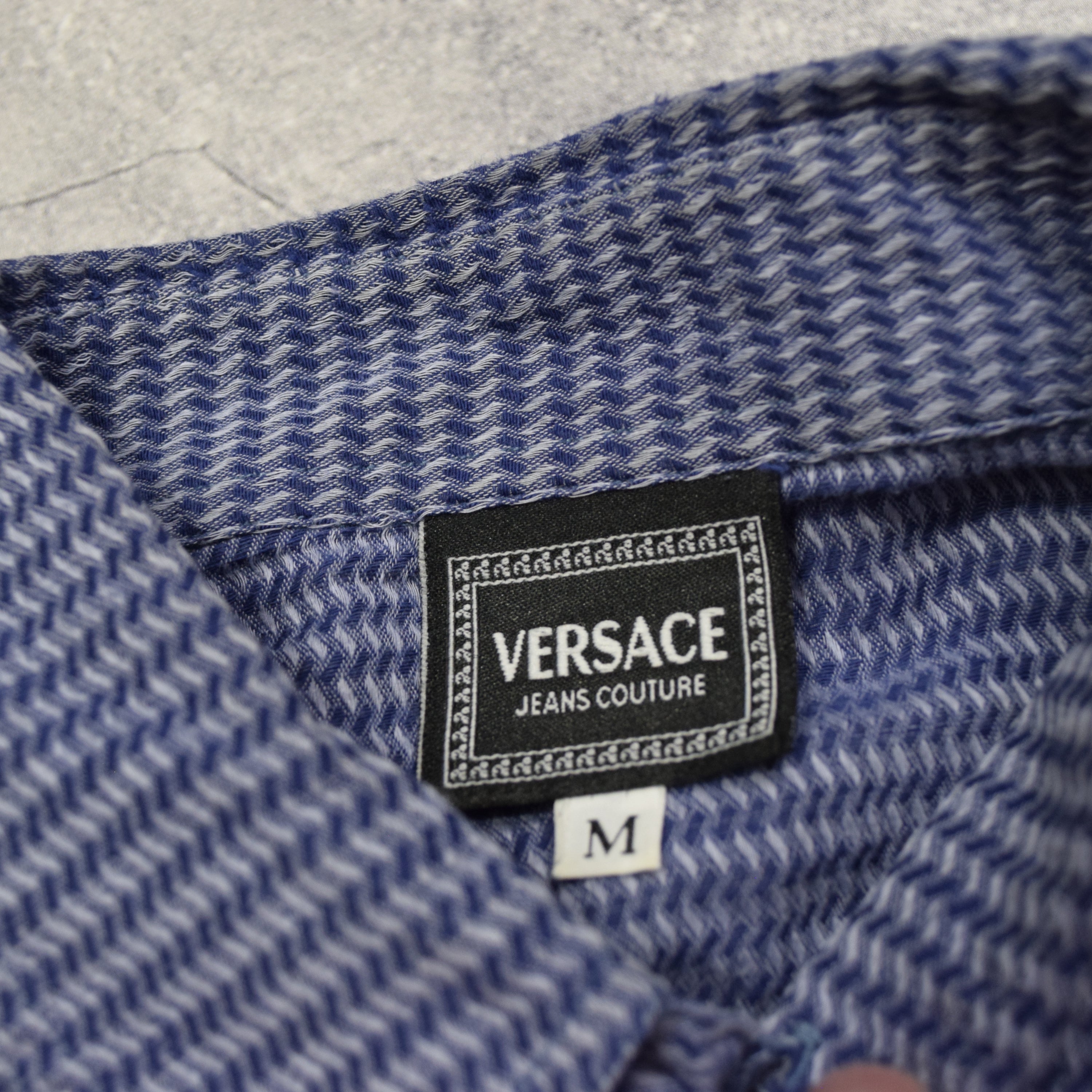 2000s Versace Patterned Button Up