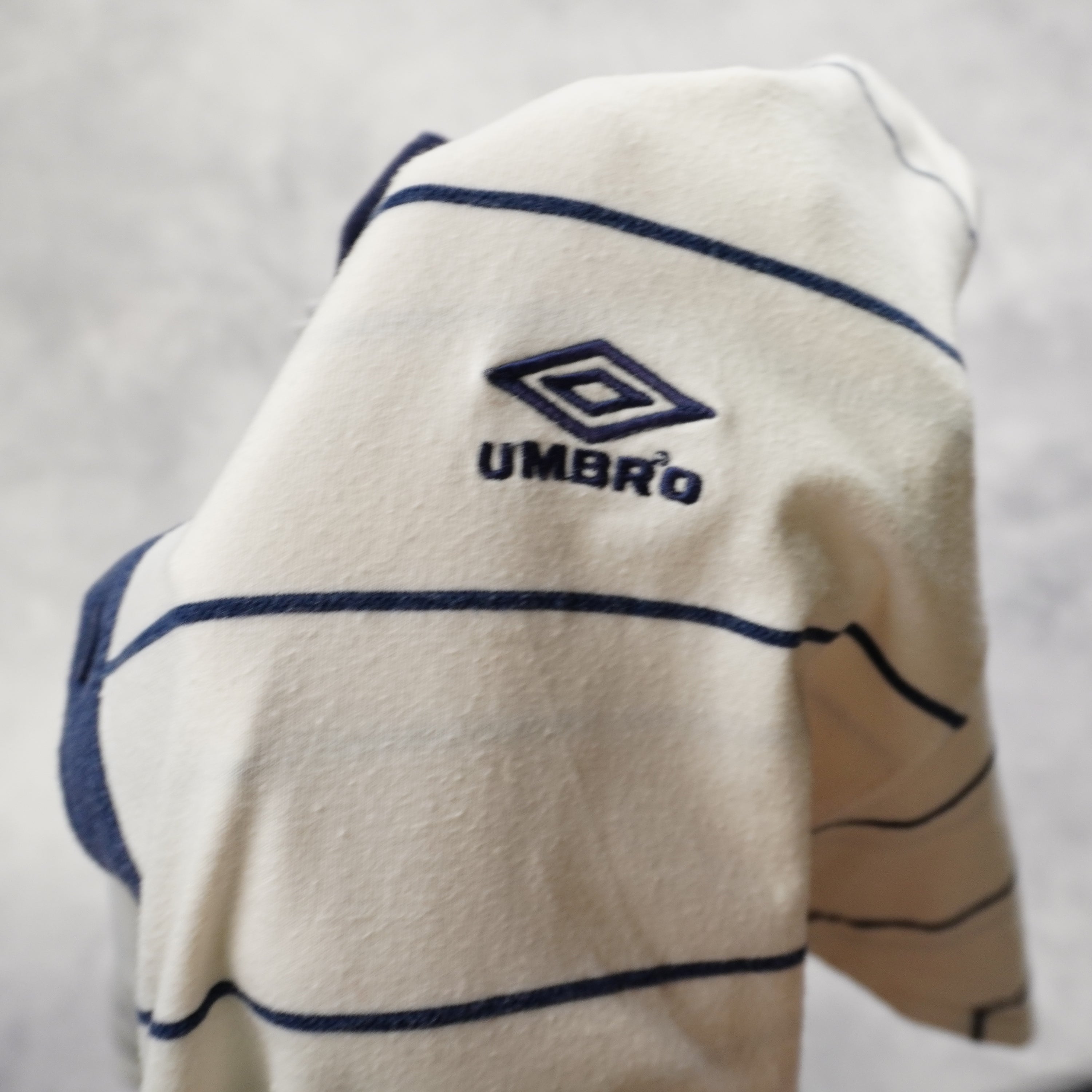 2000s Umbro Striped Polo