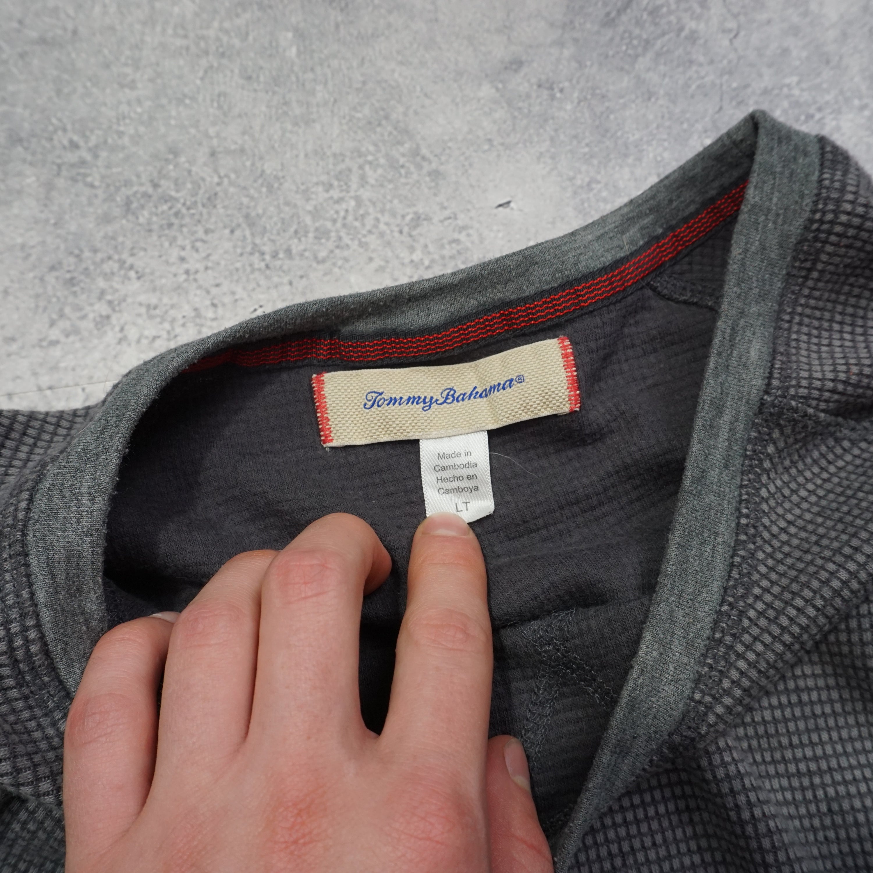 Tommy Bahama Waffle Knit T-Shirt Long Sleeve