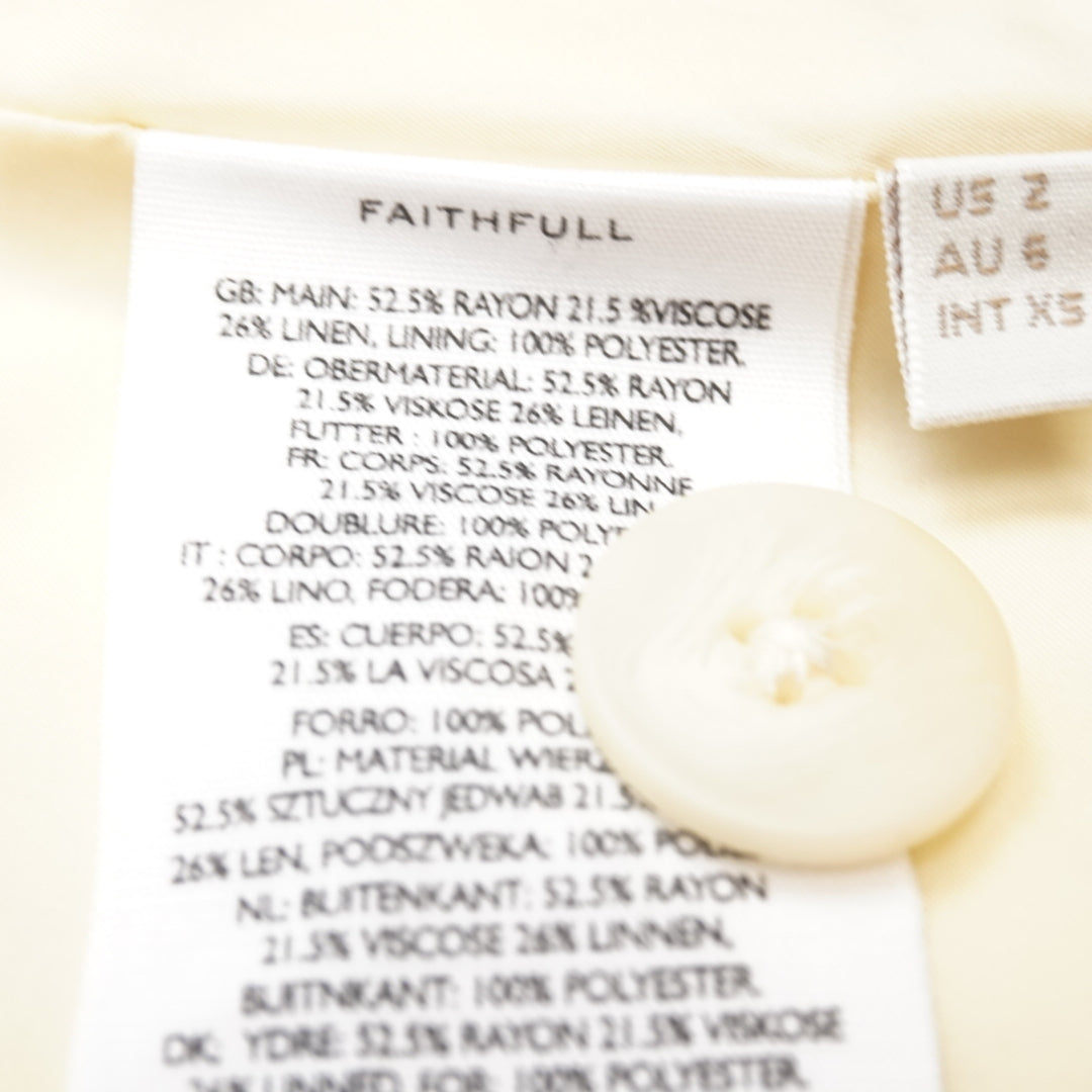Faithfull Sleeveless Button Up Top