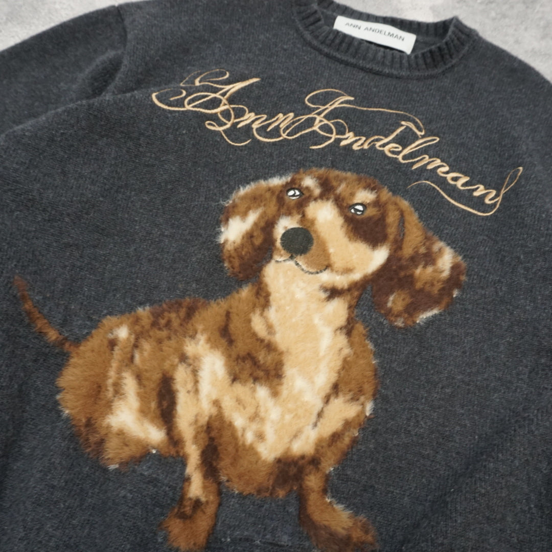 Ann Andelman Dog Graphic Sweater