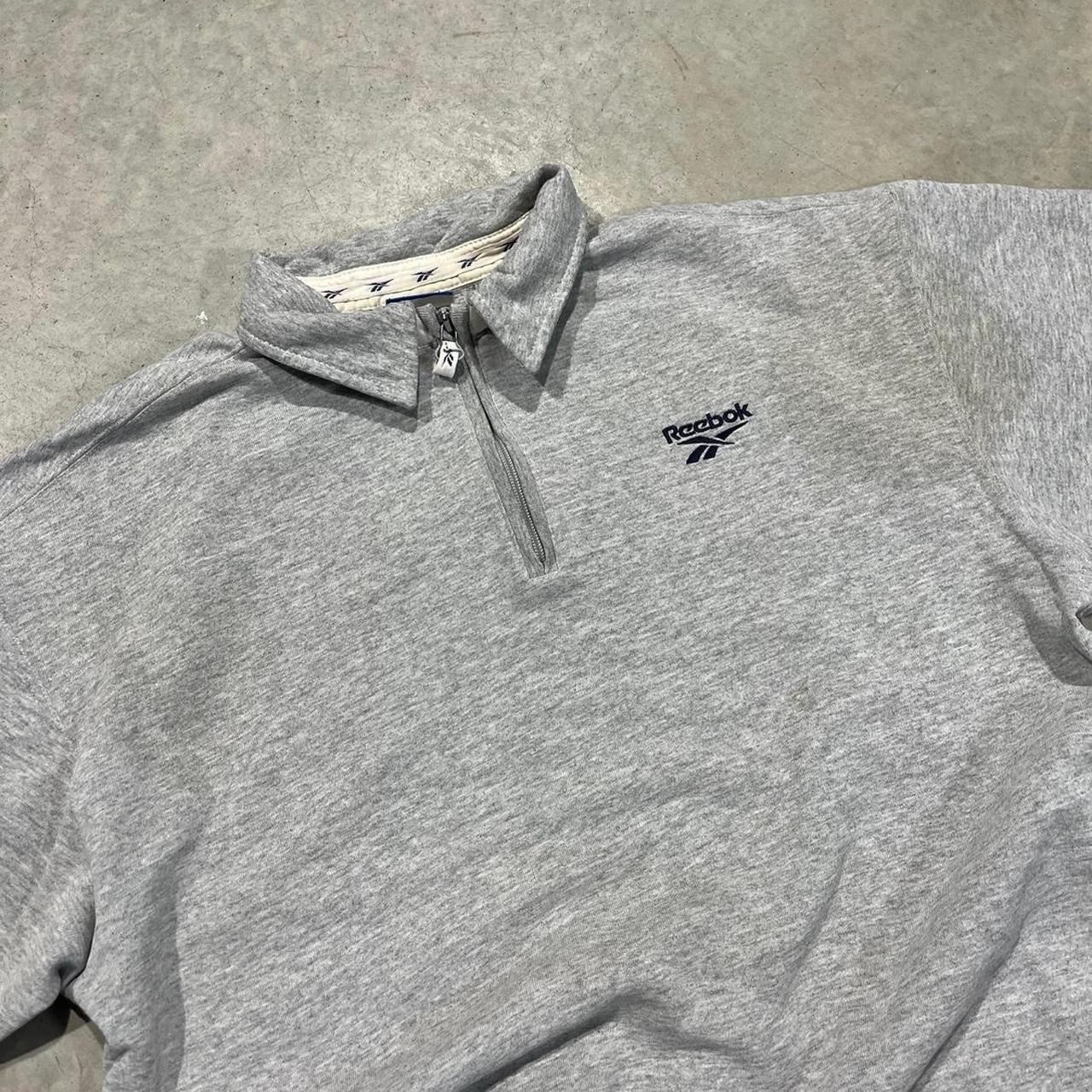 2000s Reebok Quarter Zip Sweater