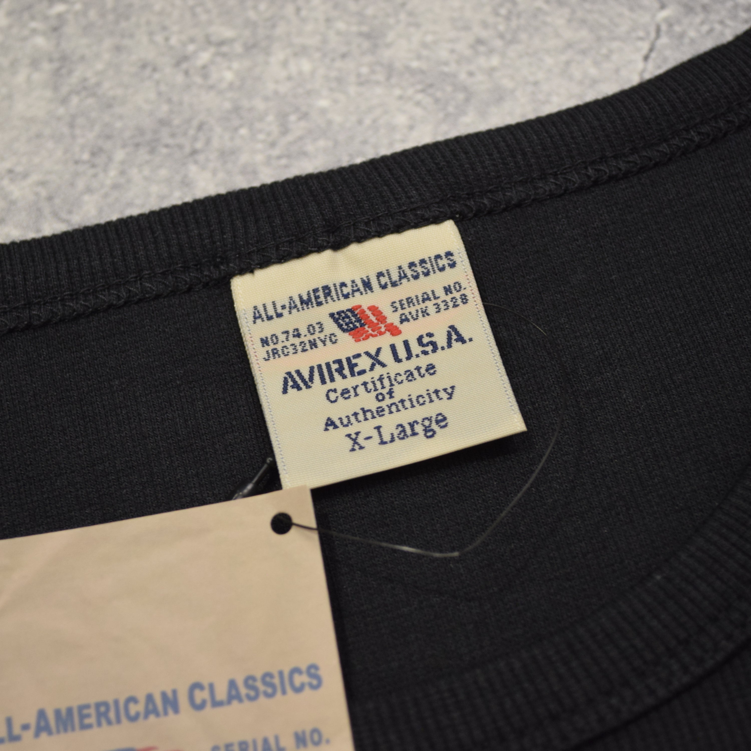Avirex Ribbed Long Sleeve T-Shirt