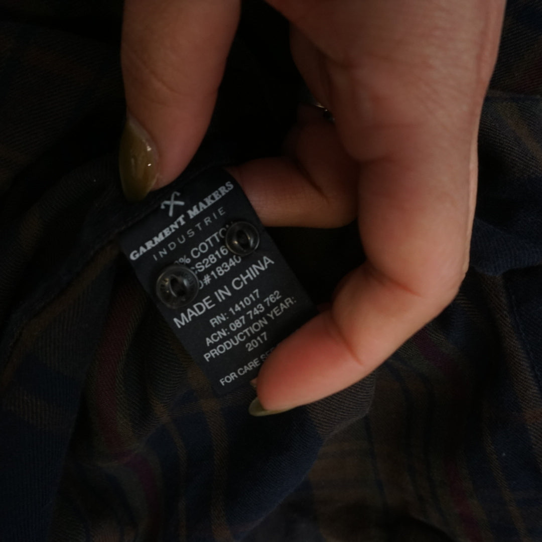 Industrie Plaid Button Up Shirt