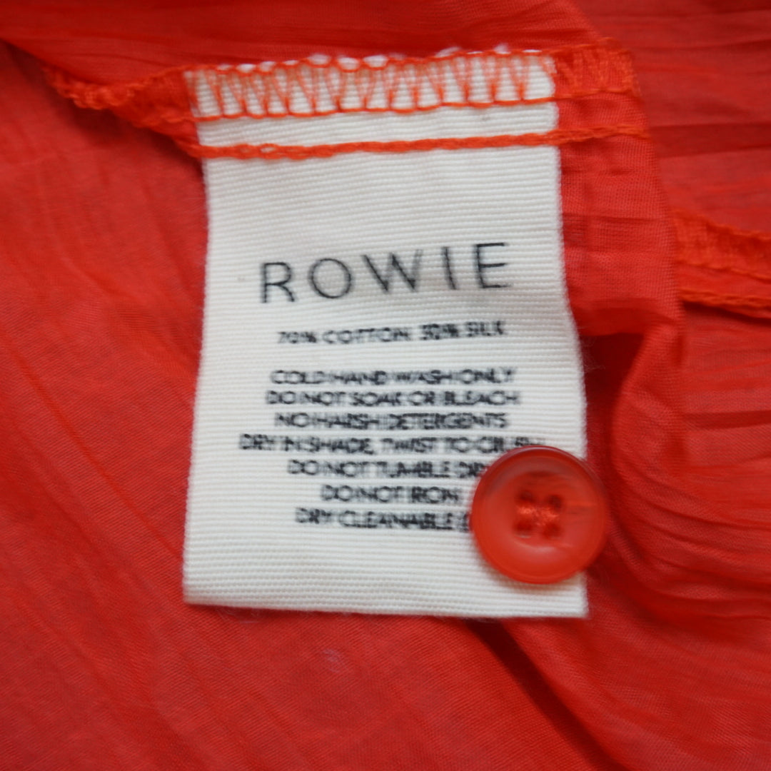 Rowie Mason Silk Shirt Red Top