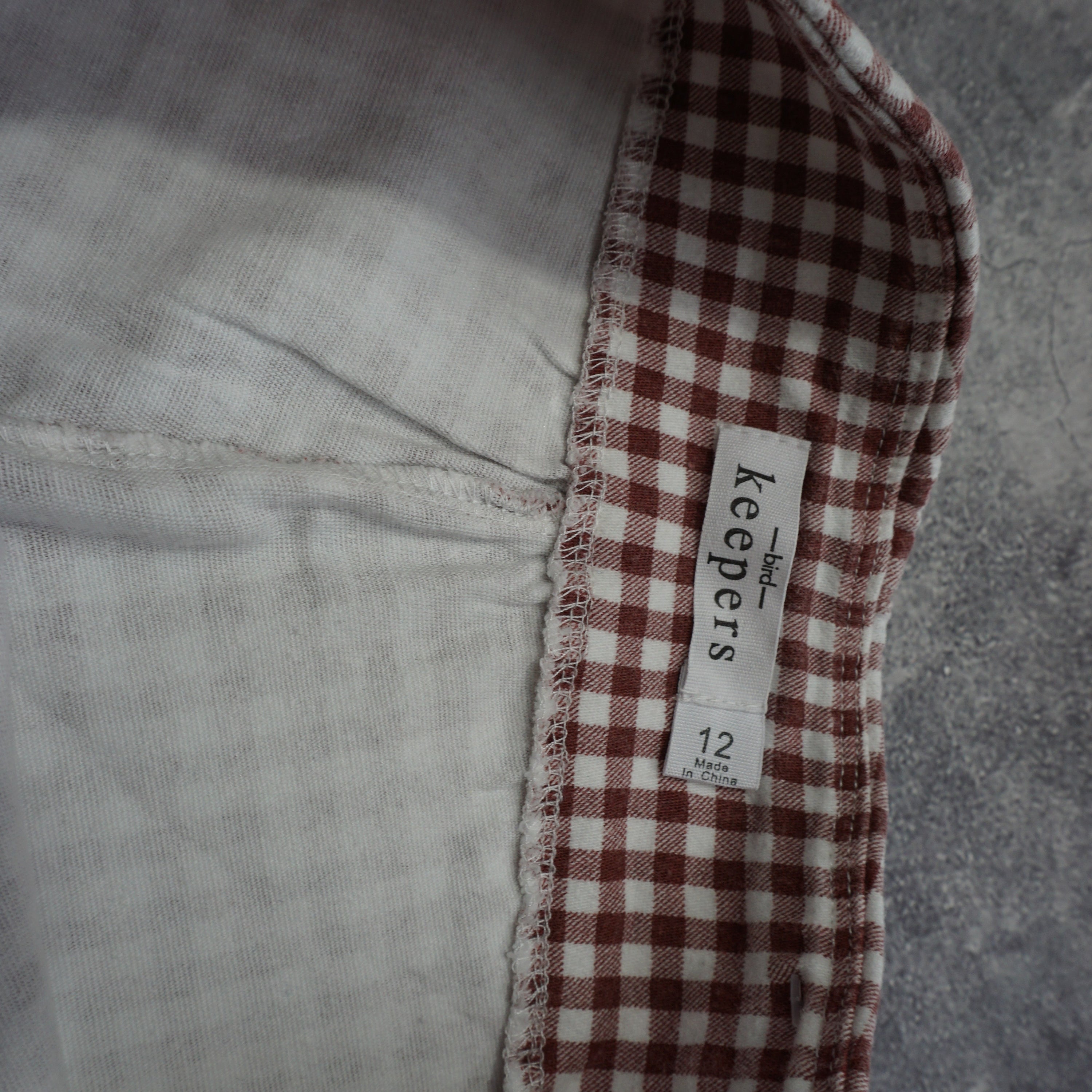 Bird Keepers Gingham Check Capri
