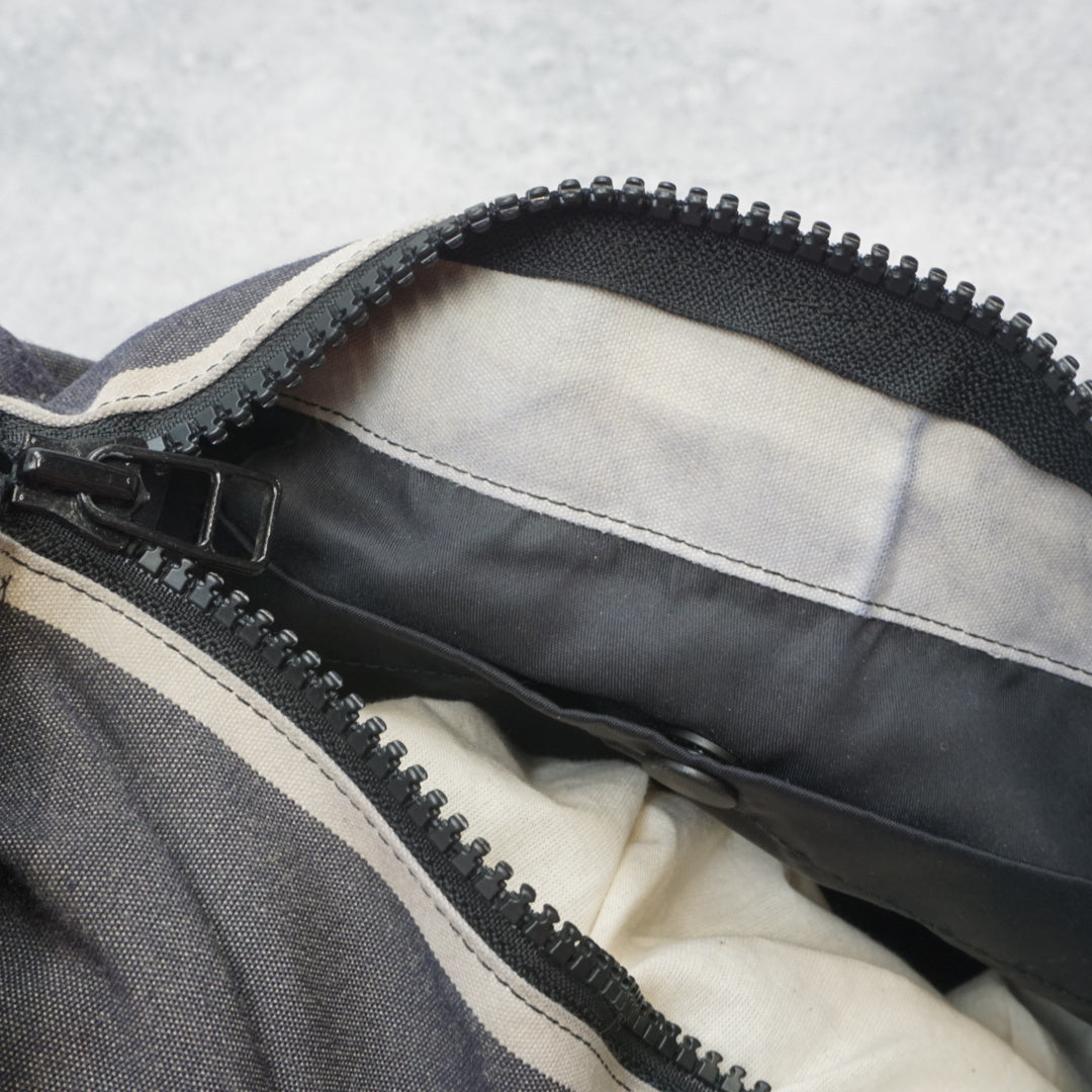 2000s Issey Miyake Striped Pleated Bag