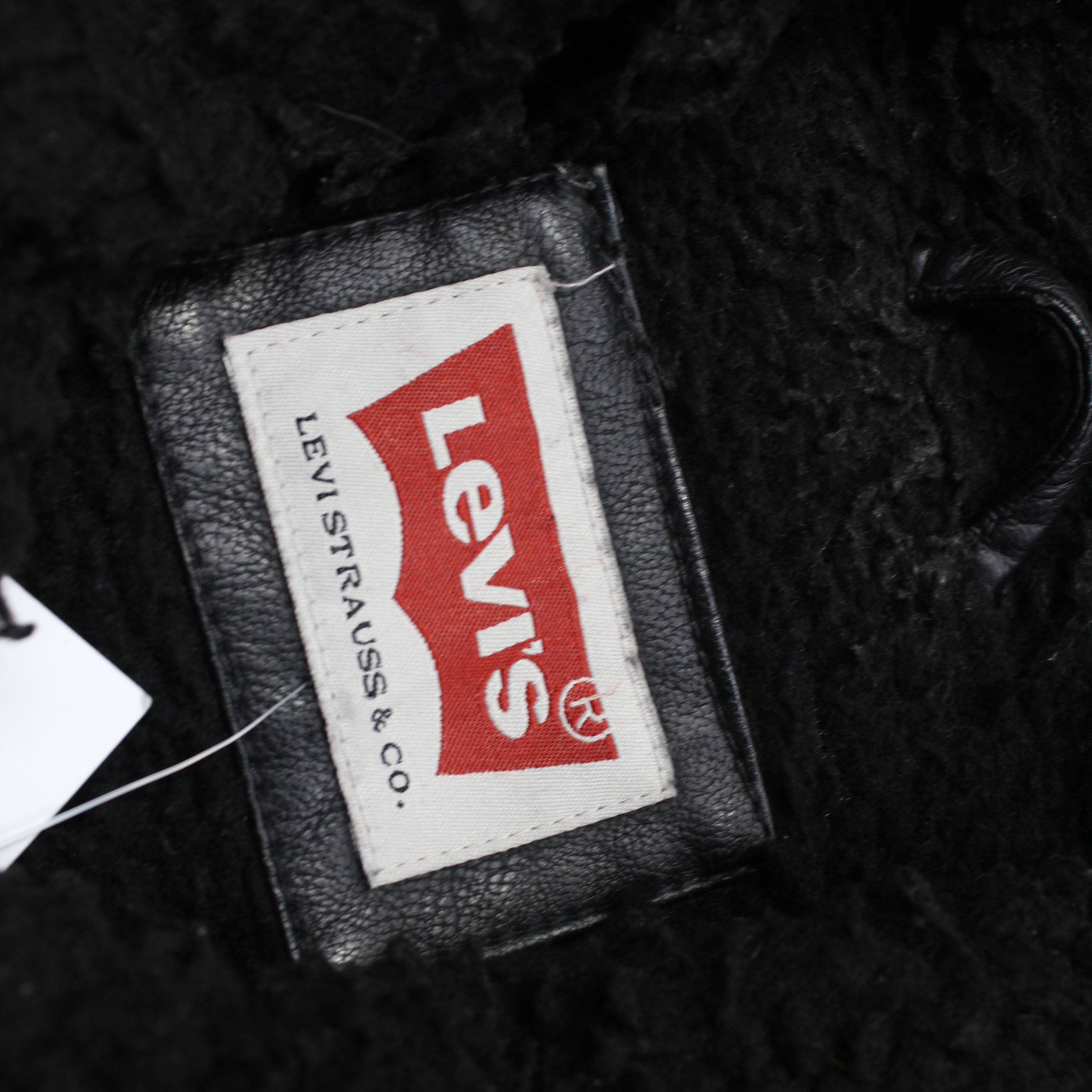 2000s Levi's Fleece Lined PU Leather Jacket