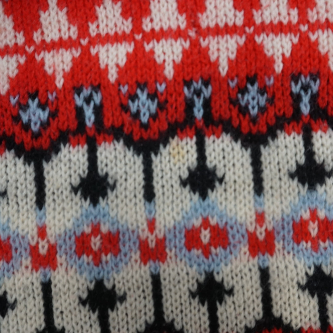 60s Arabelle Paris Fair Isle Pure Wool Knit Sweater