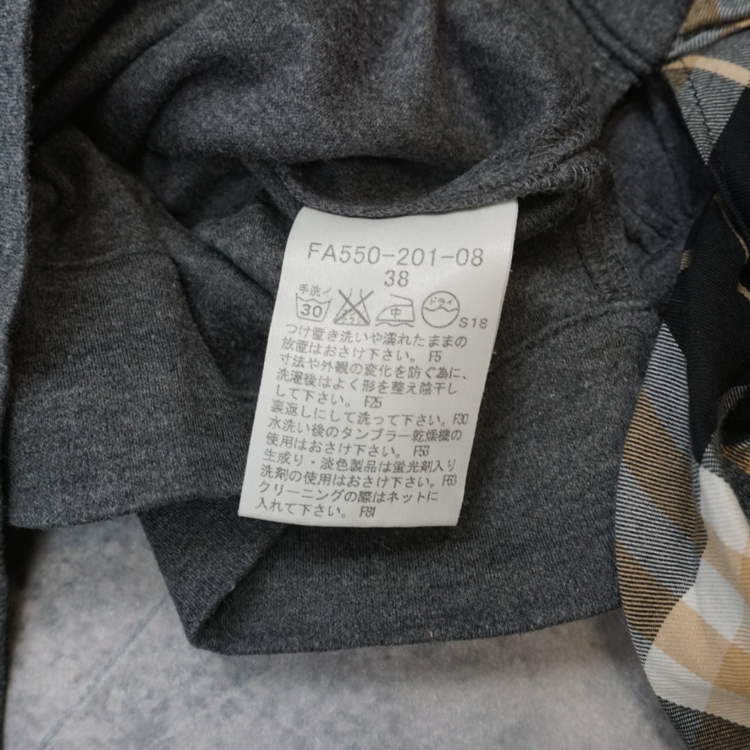 2000s Burberry Blue Label Nova Check Tie Top Sweater