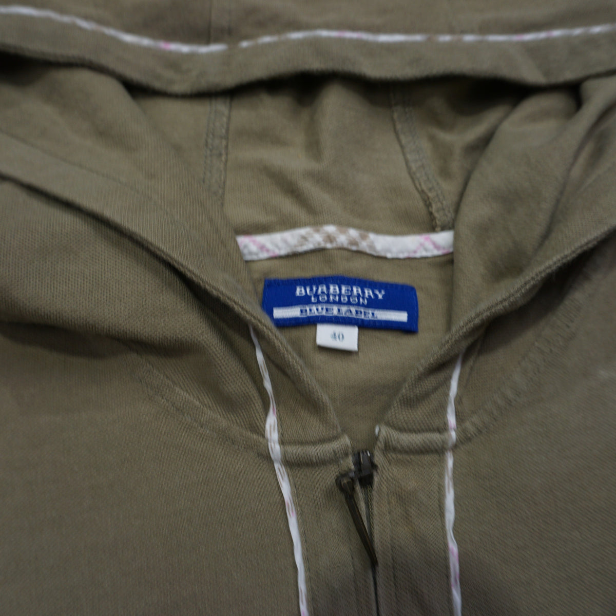 2000s Burberry Zip Up