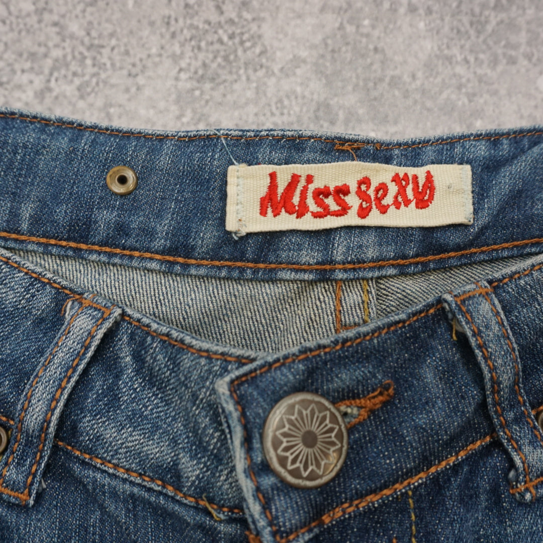 2000s Miss Sexy Distressed Denim Shorts