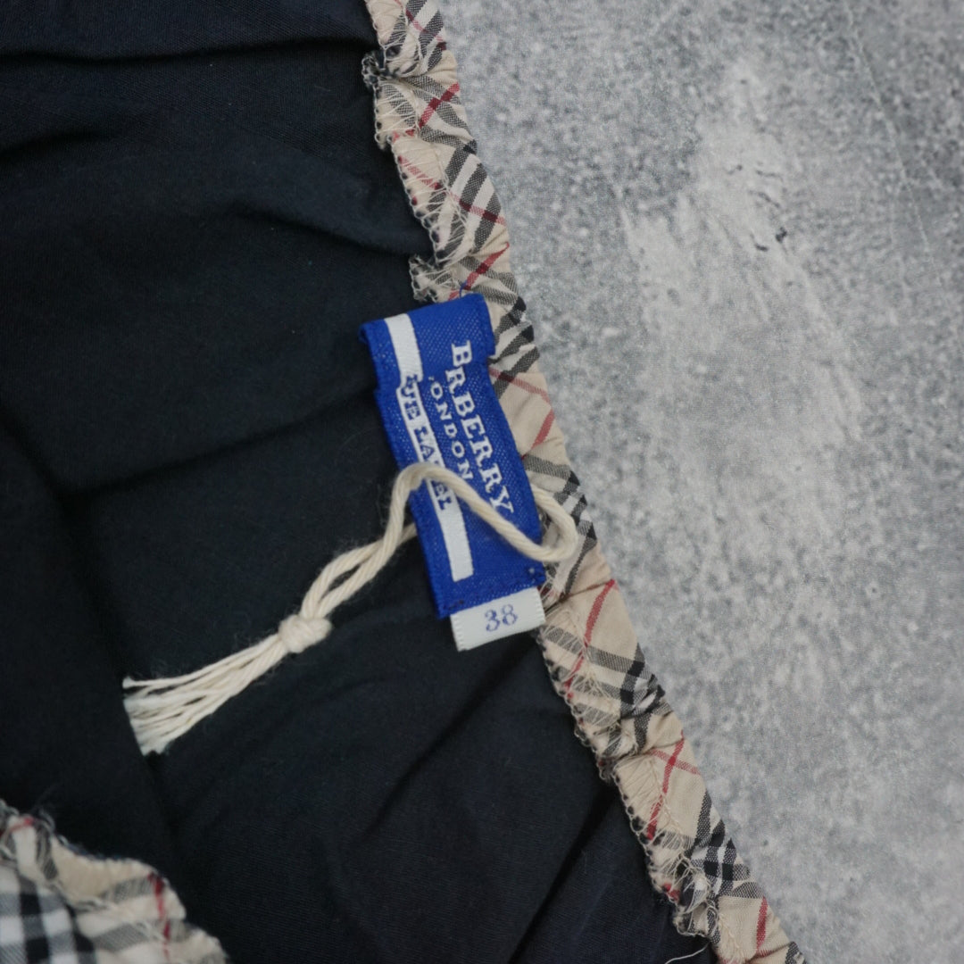 2000s Burberry Blue Label Nova Check Trim Top